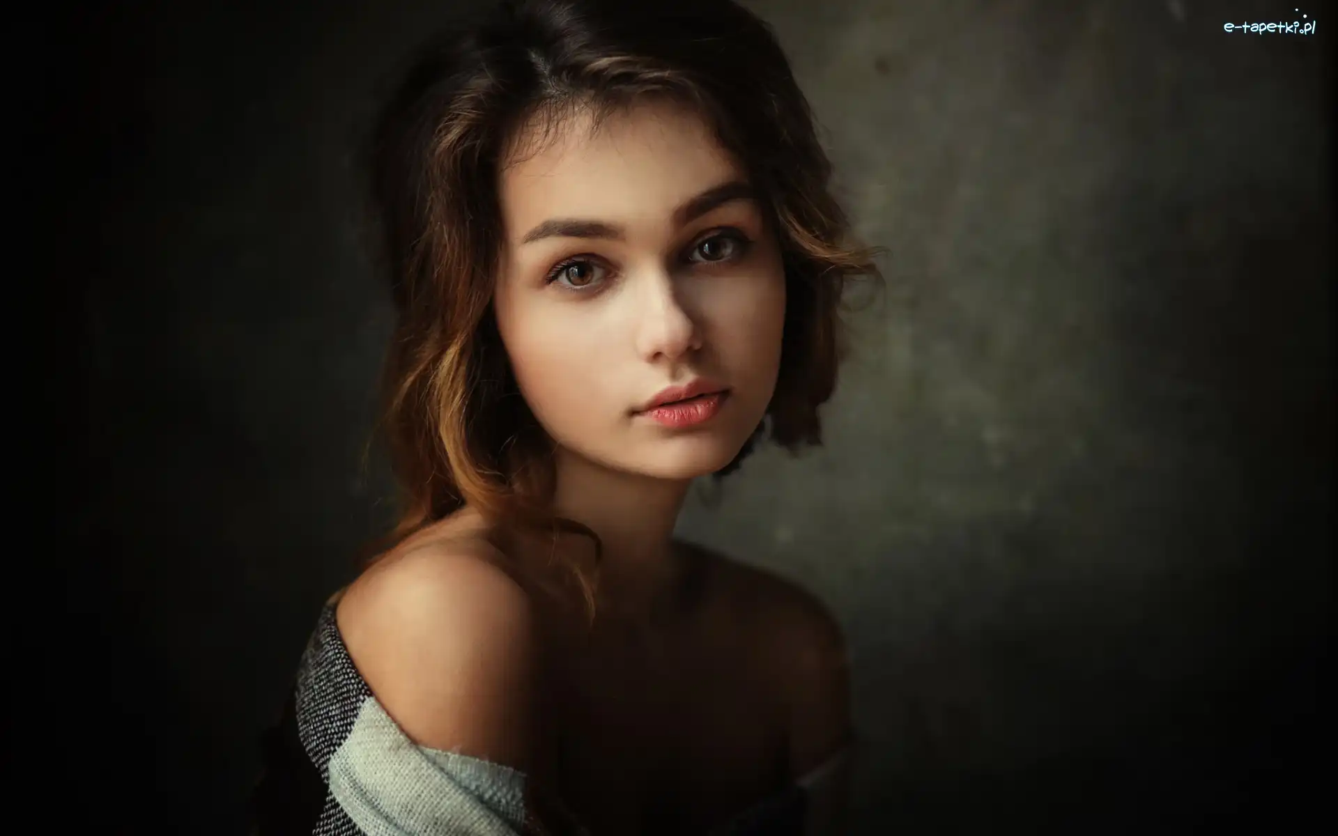 Zamyślona, Portret, Dziewczyna