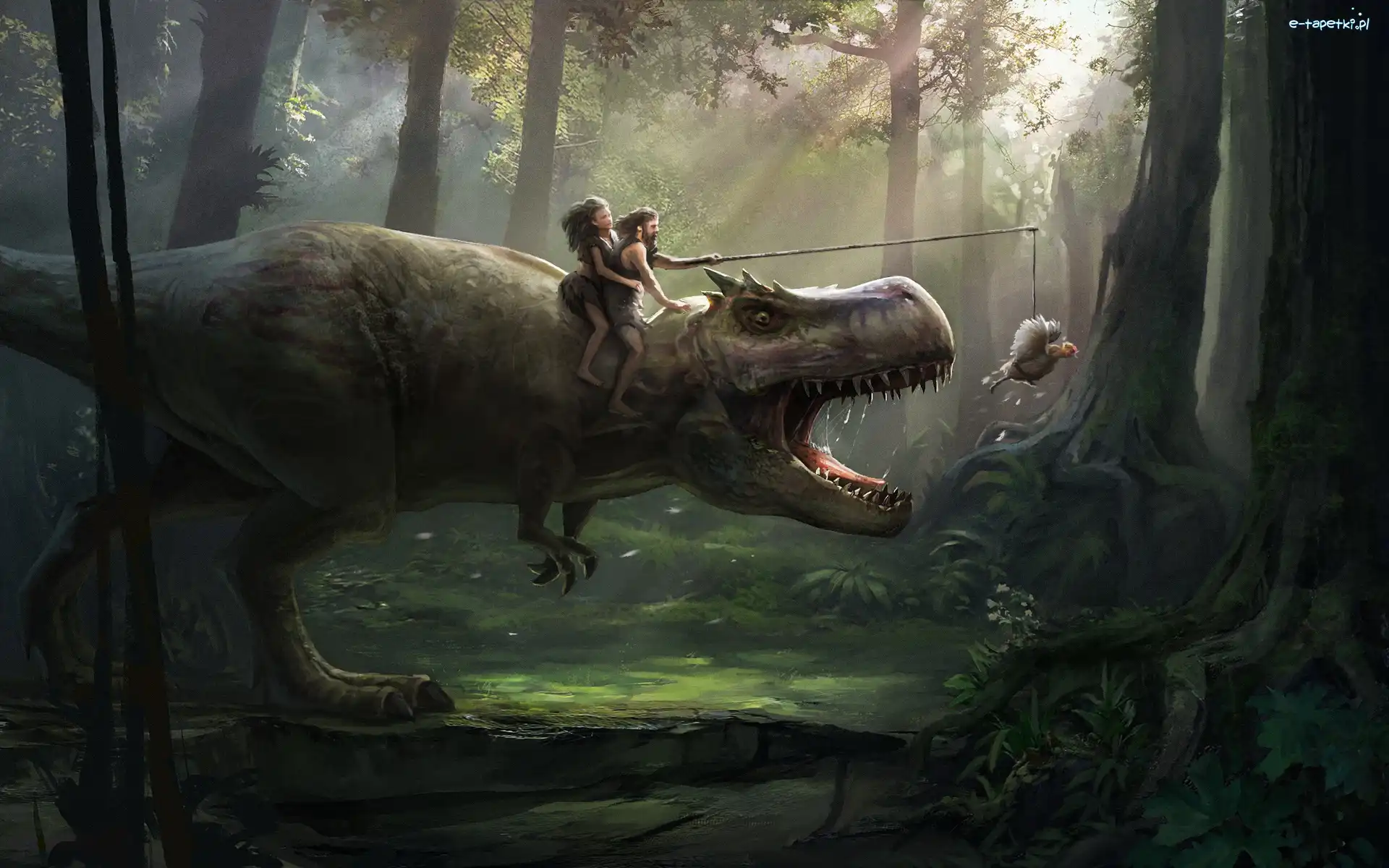 Las, Śmieszne, Dinozaur