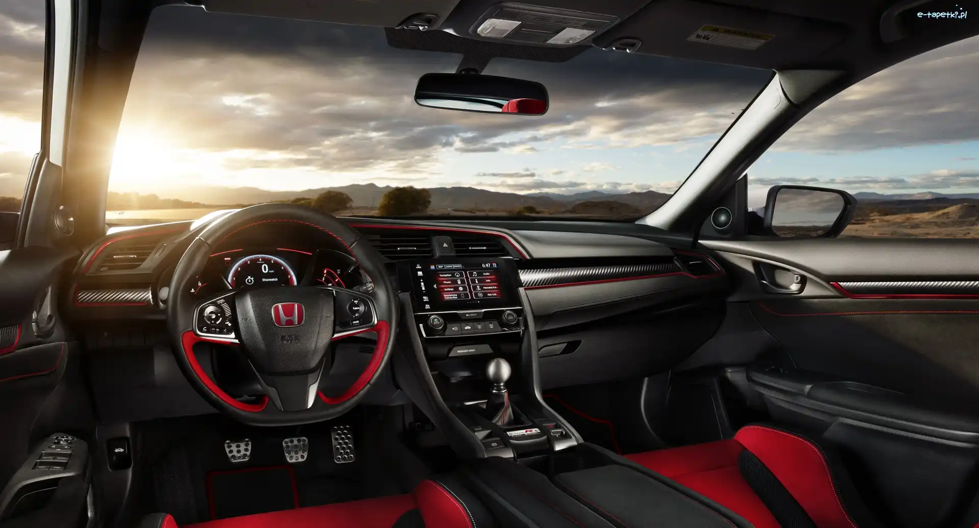 2017, Okno, Kokpit, Honda Civic Type R