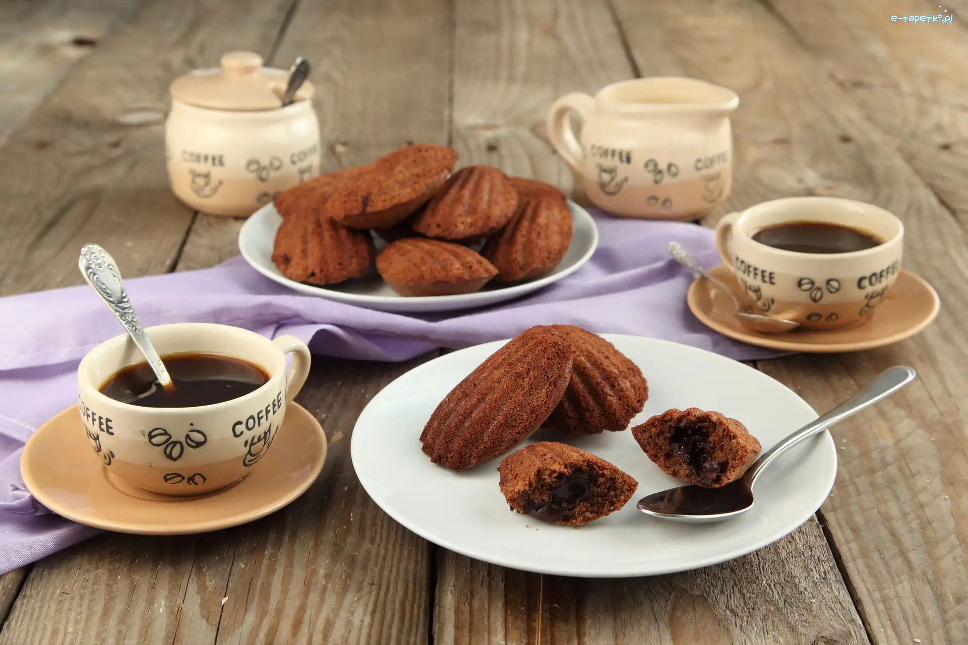 Filiżanki, Ciasteczka, Kawa