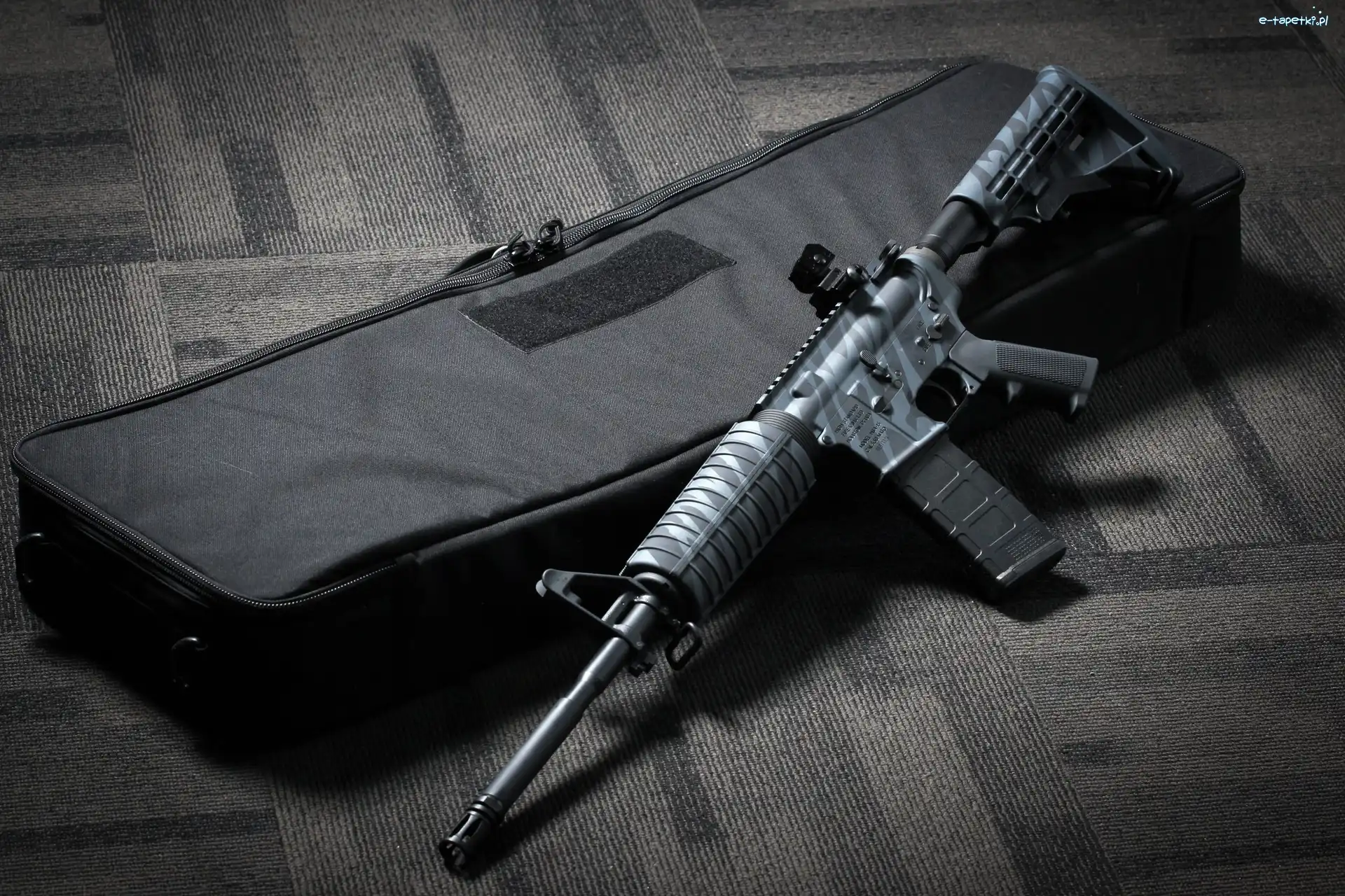 Maszynowy, Futerał, AR 15, Karabin
