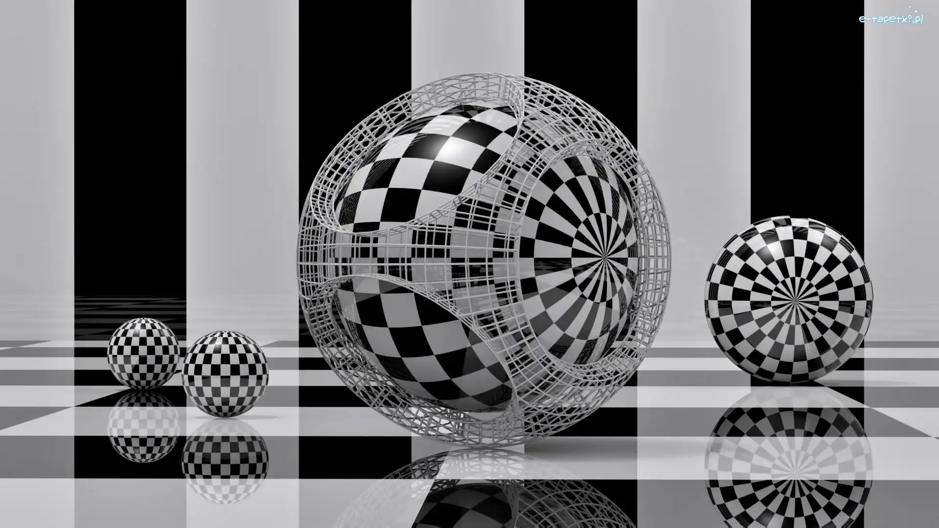 Tło, Kule, Grafika 3D
