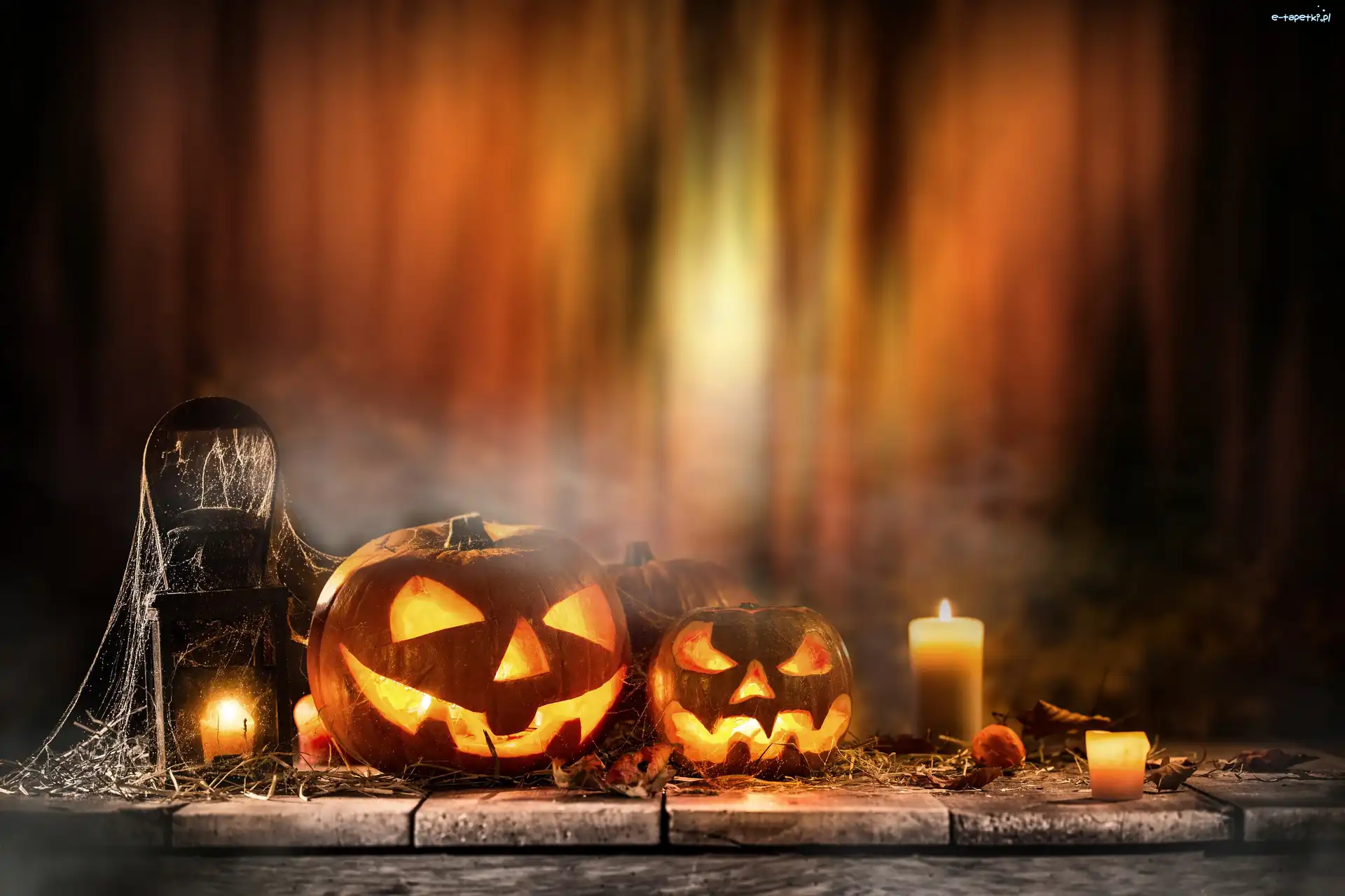 Świece, Dynie, Halloween