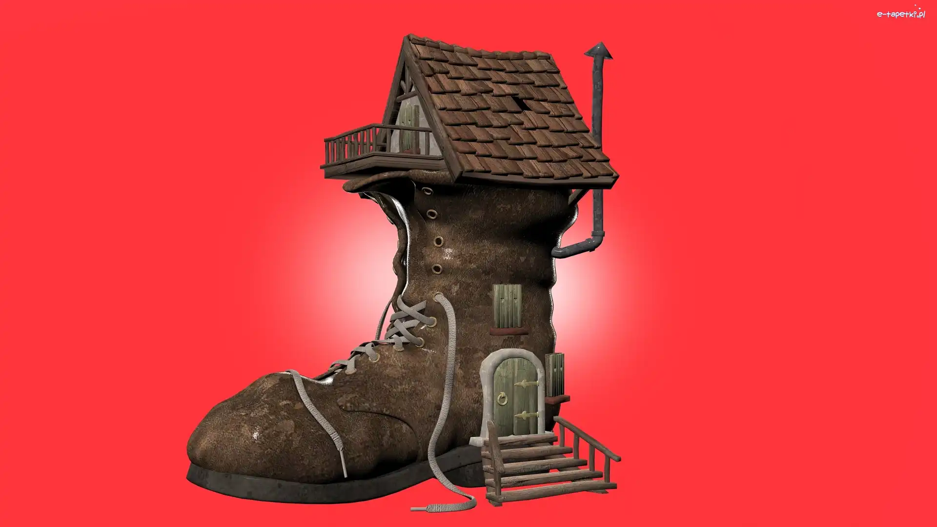 Śmieszne, Domek, But