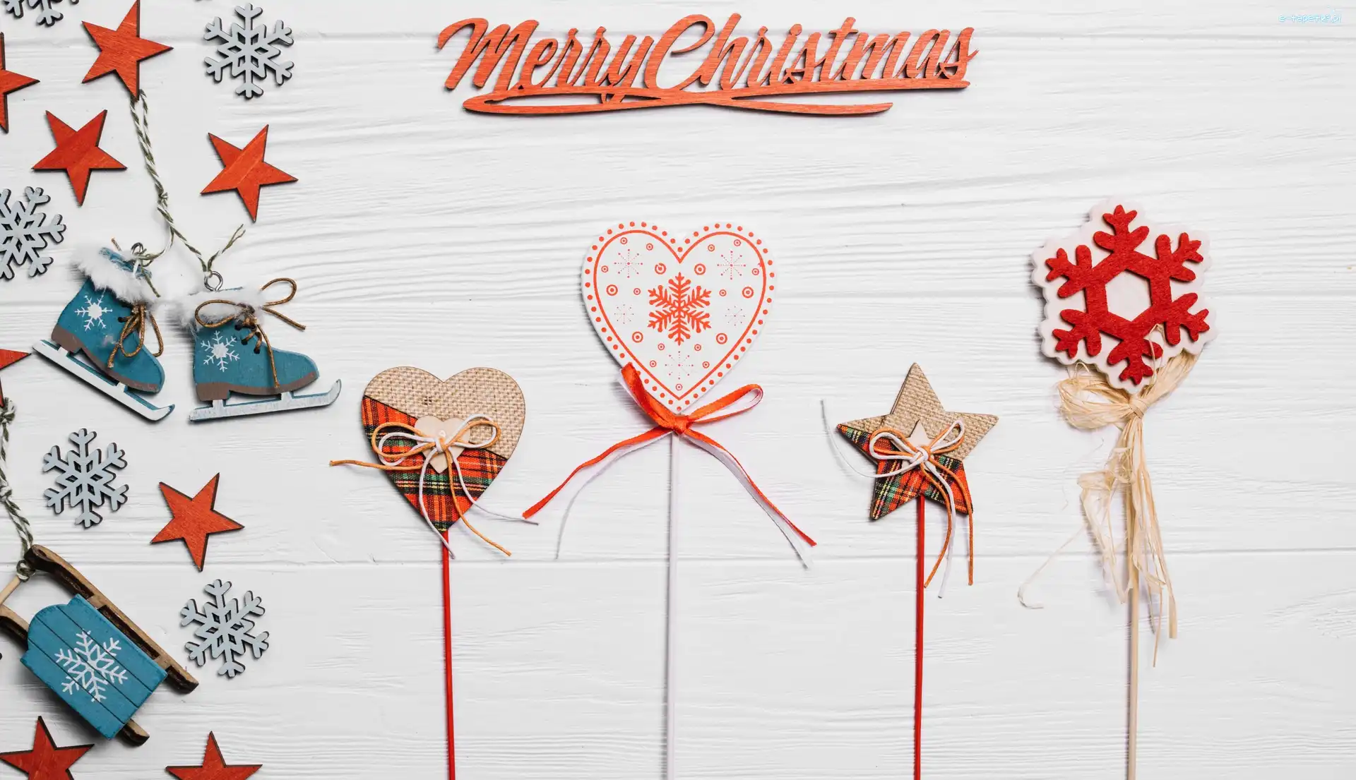Świąteczne, Napis, Dekoracje, Merry Christmas, Boże Narodzenie