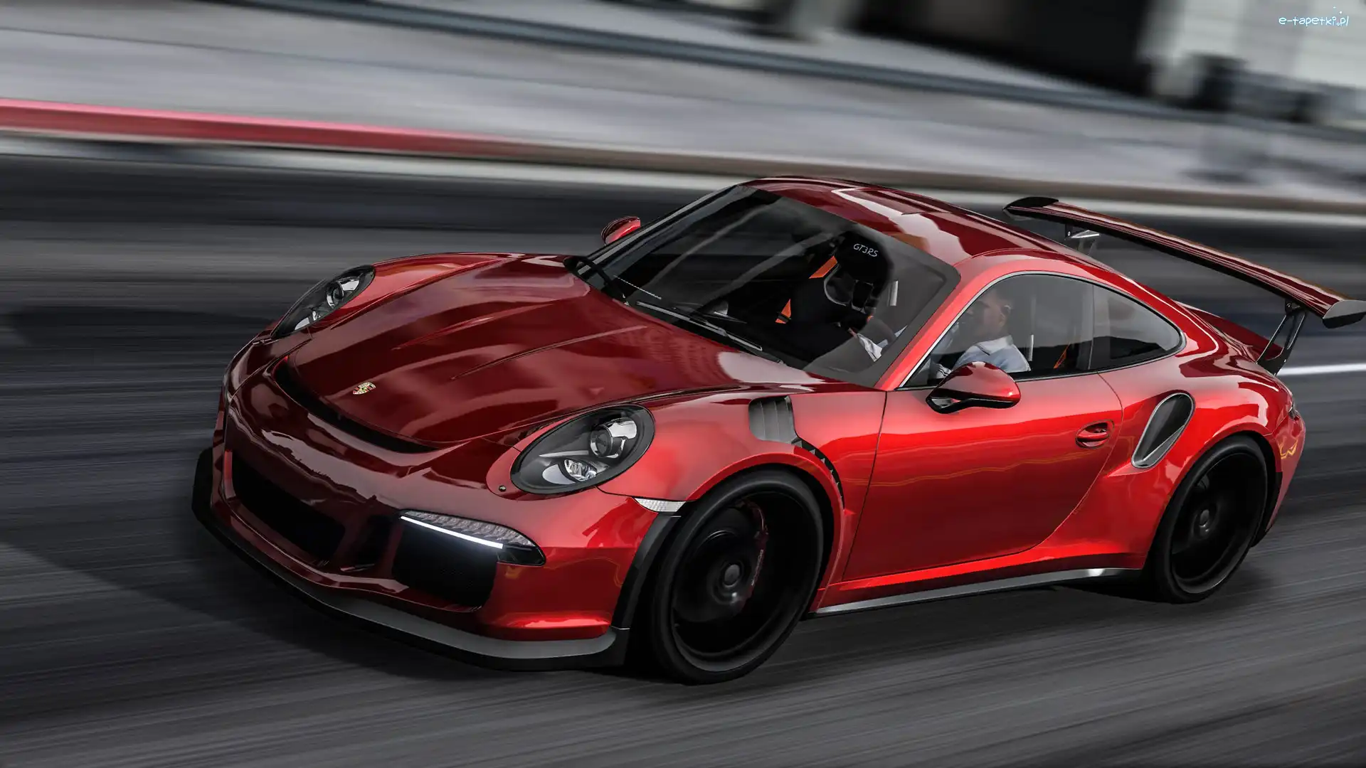 Grand Theft Auto 5, Porsche 911 GT3 RS, Czerwone, Gra