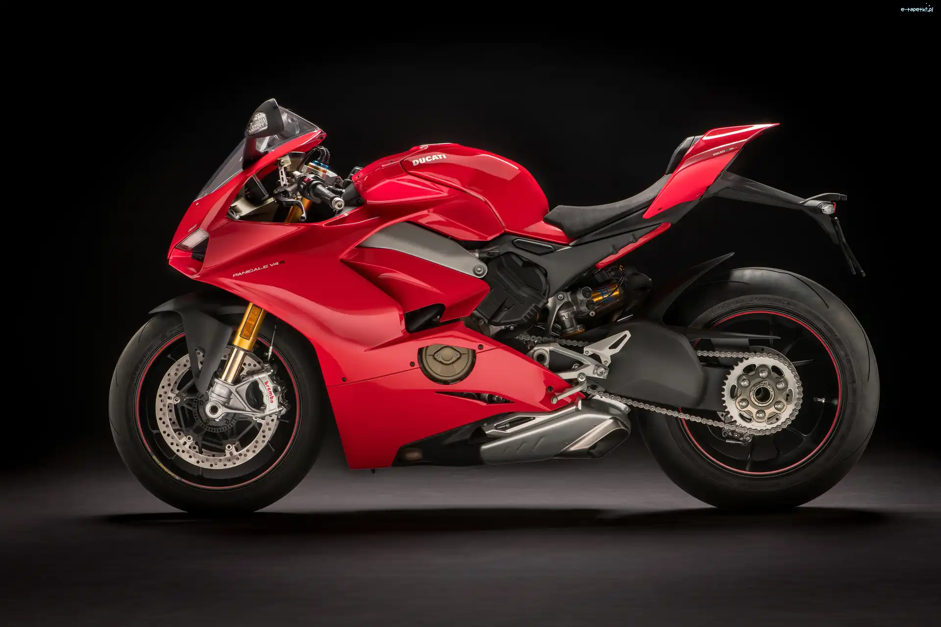 Czerwony, 2018, Ducati Panigale V4 S, Motocykl