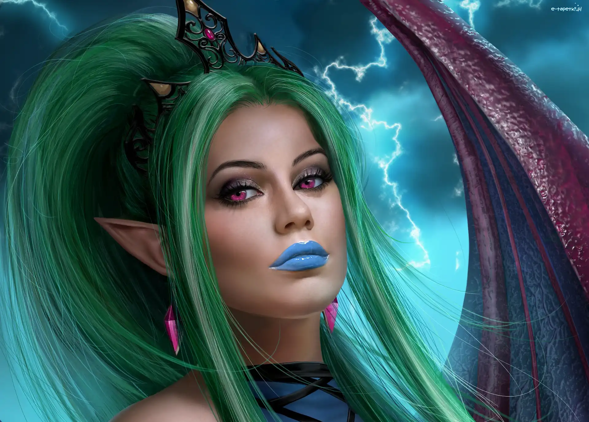 Diadem, Fantasy, Elf, Kobieta