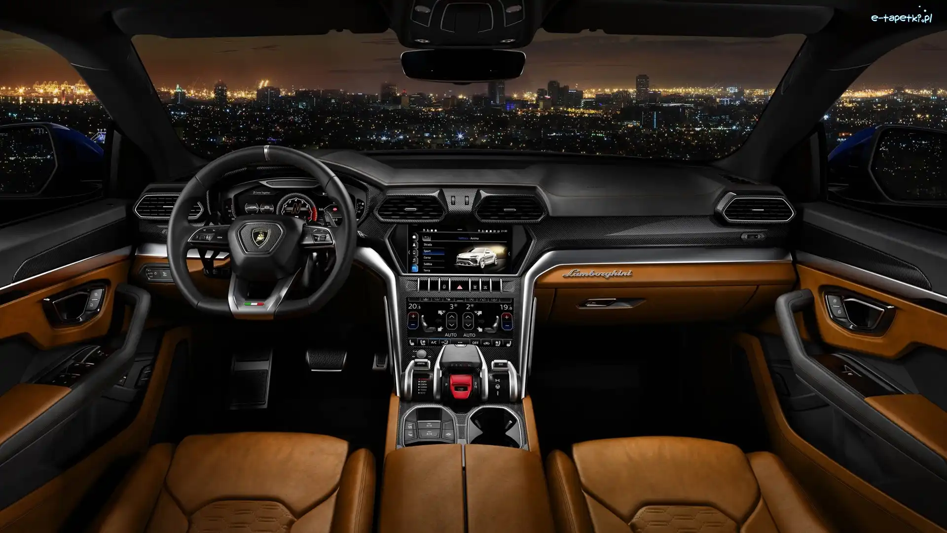 2018, Kokpit, Wnętrze, Lamborghini Urus