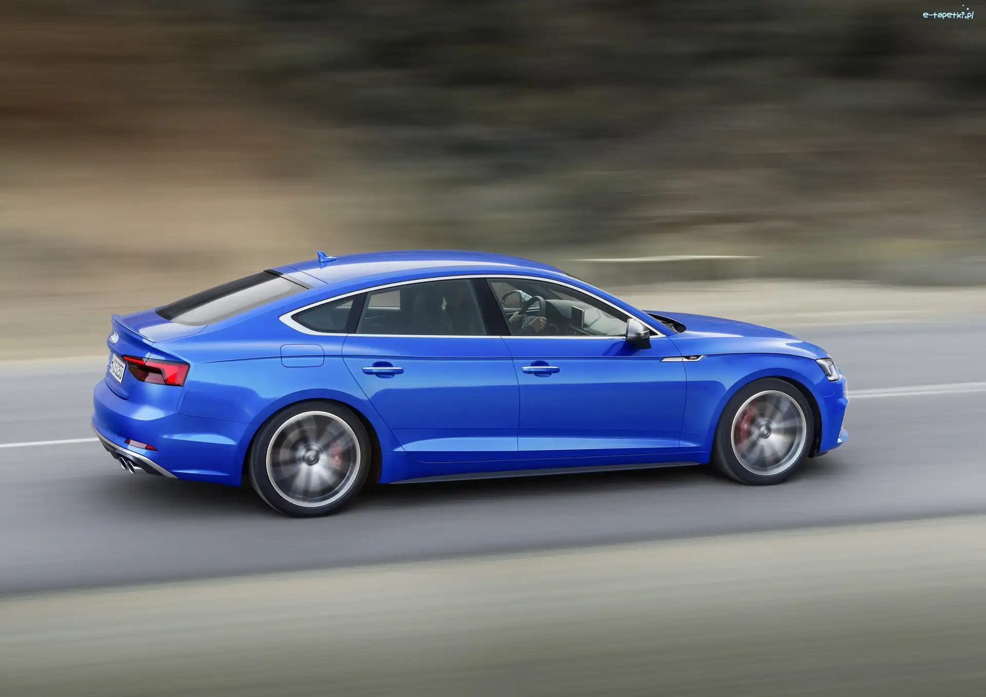 2017, Audi S5 Sportback, Niebieskie