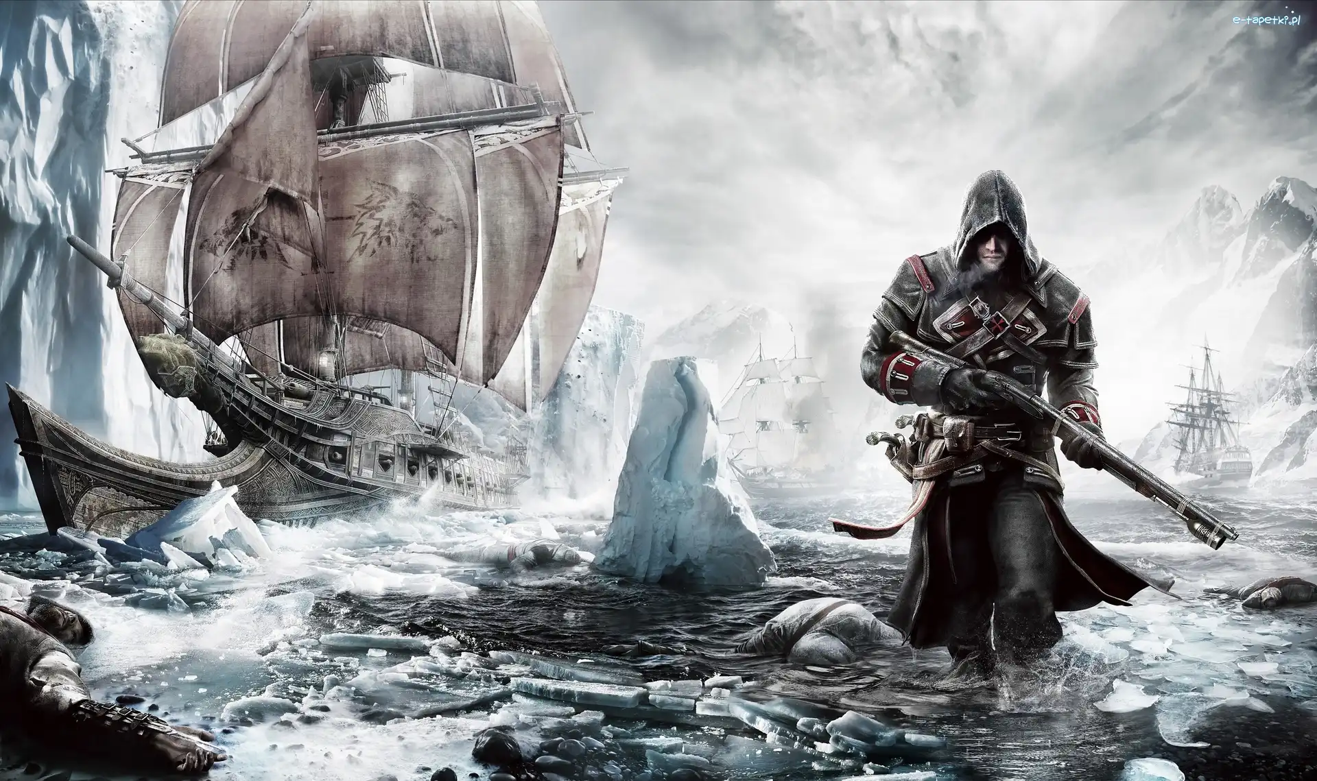 Shay Patrick Cormac, Góry lodowe, Okręt Morrigan, Assassins Creed Rogue