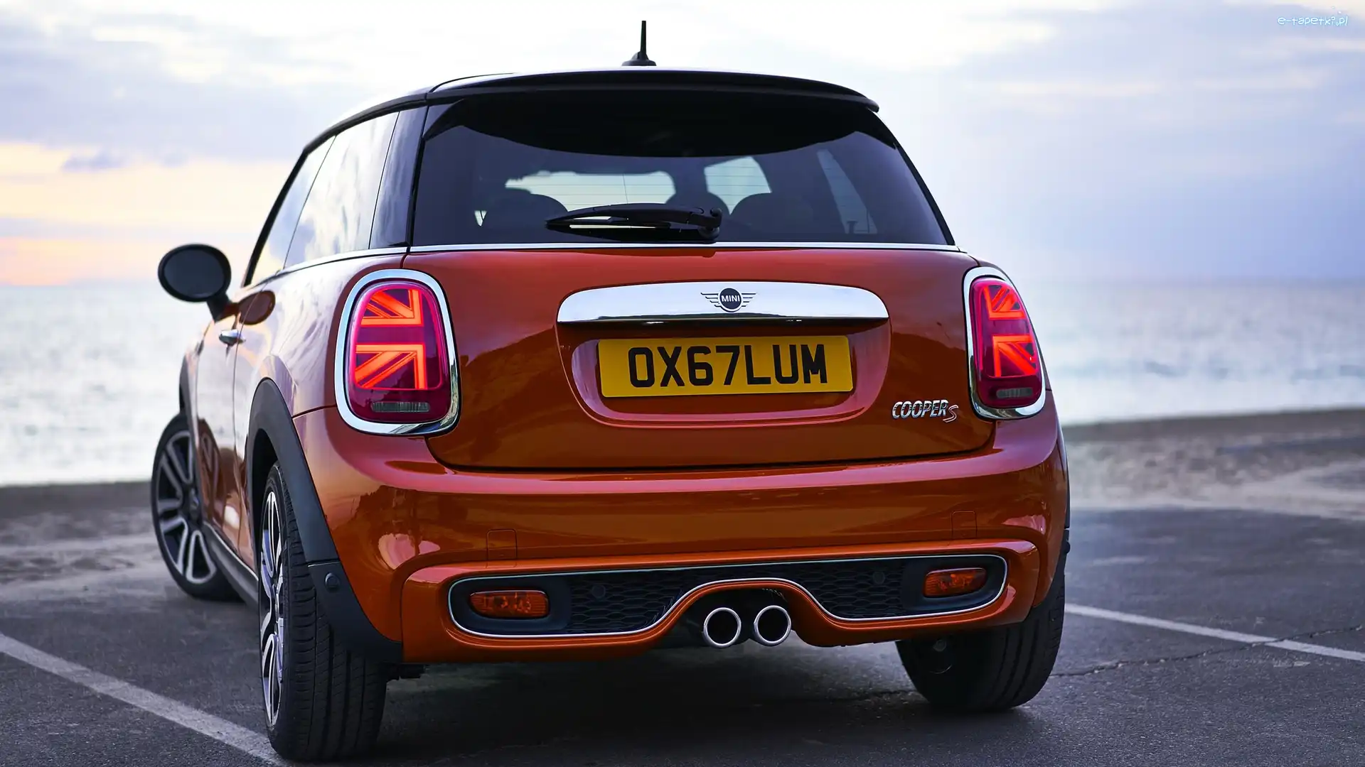 Czerwony, 2 Door, Mini Cooper S Hardtop, Tył, 2018