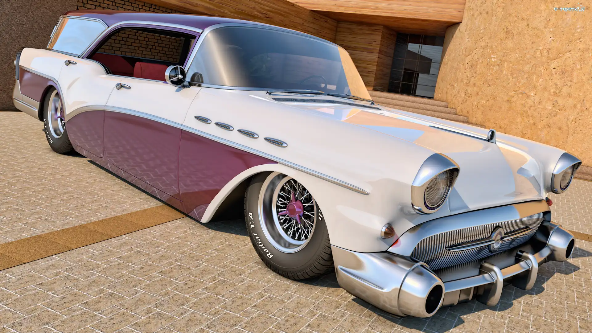 Zabytkowy, 1957, Buick Century Caballero Wagon