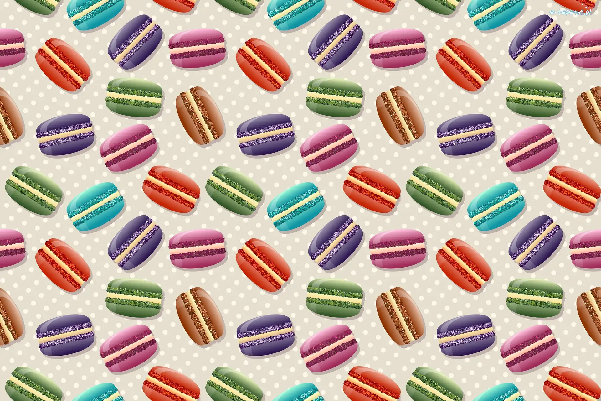 Makaroniki, Tekstura, Grafika, Ciastka