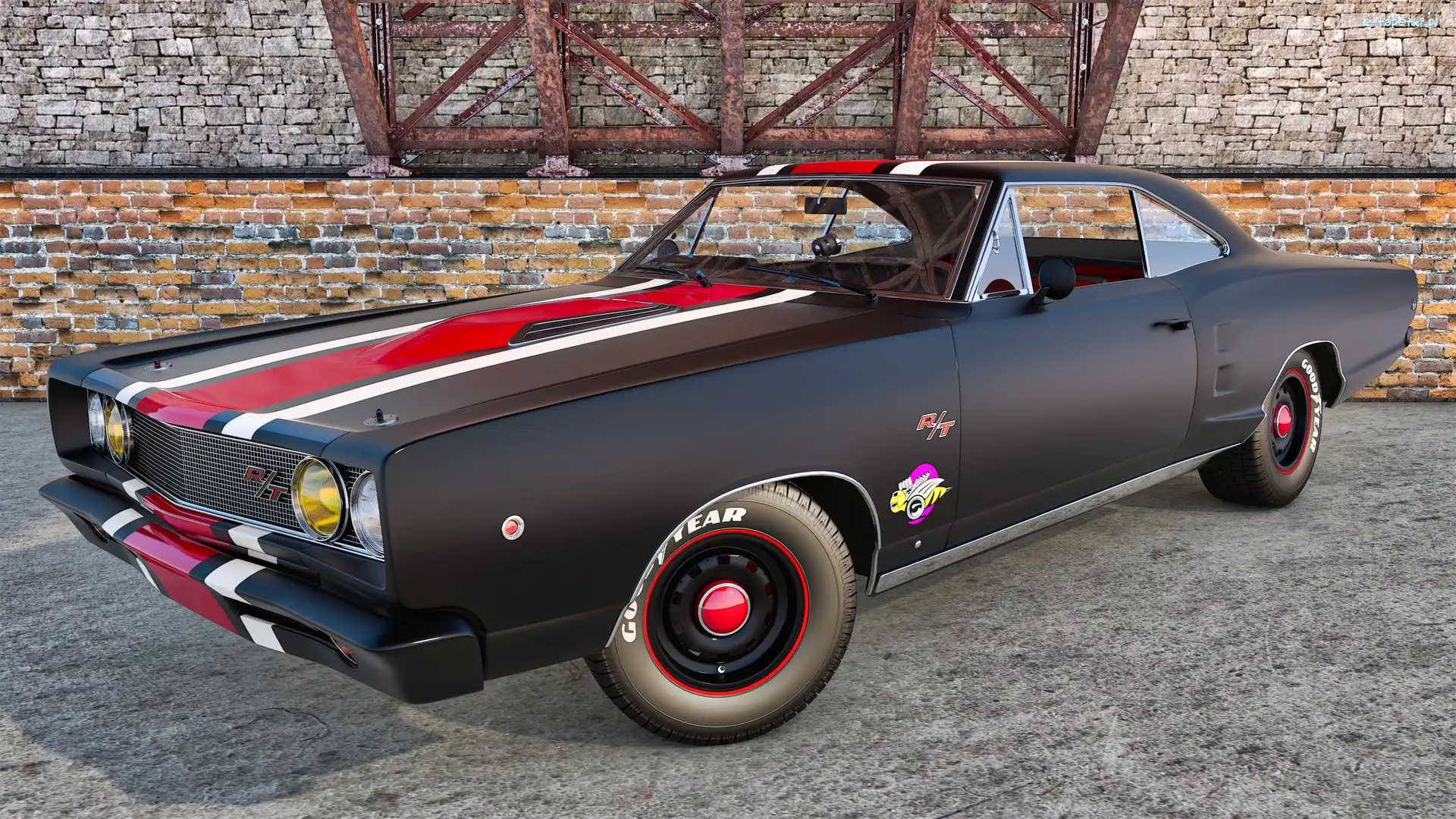 Dodge Coronet R/T, Bok, 1968, Zabytkowy