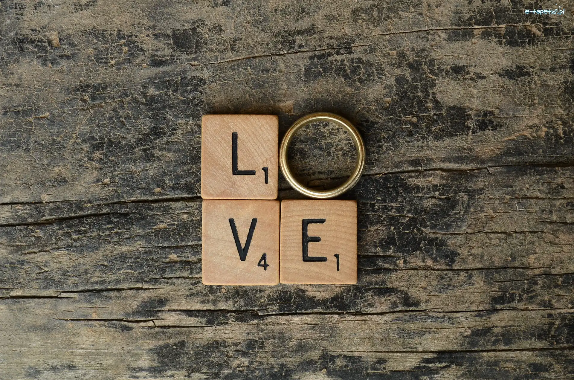 Love, Deski, Miłość, Scrabble