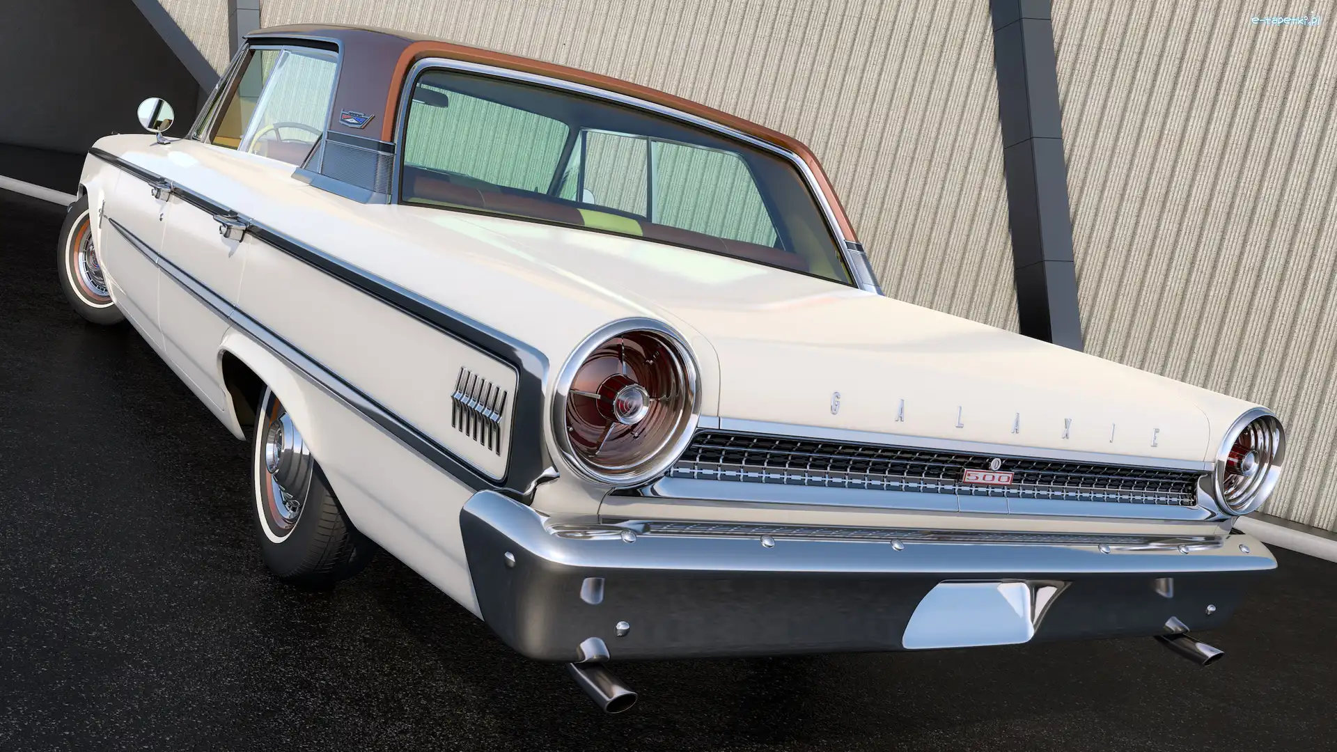 Ford Galaxie 500, Zabytkowy, 1963, Biały