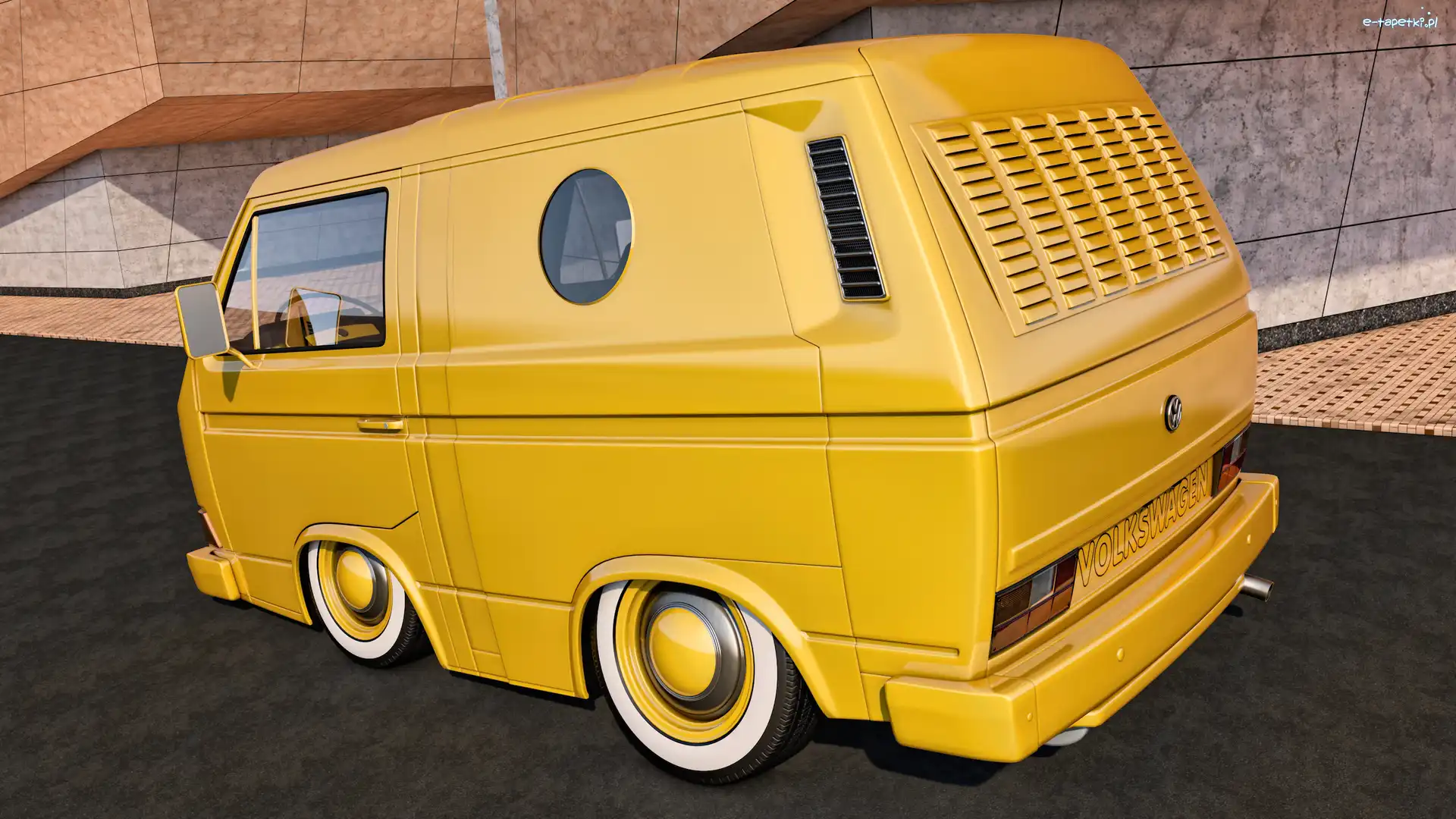 Volkswagen T3 Transporter, Żółty