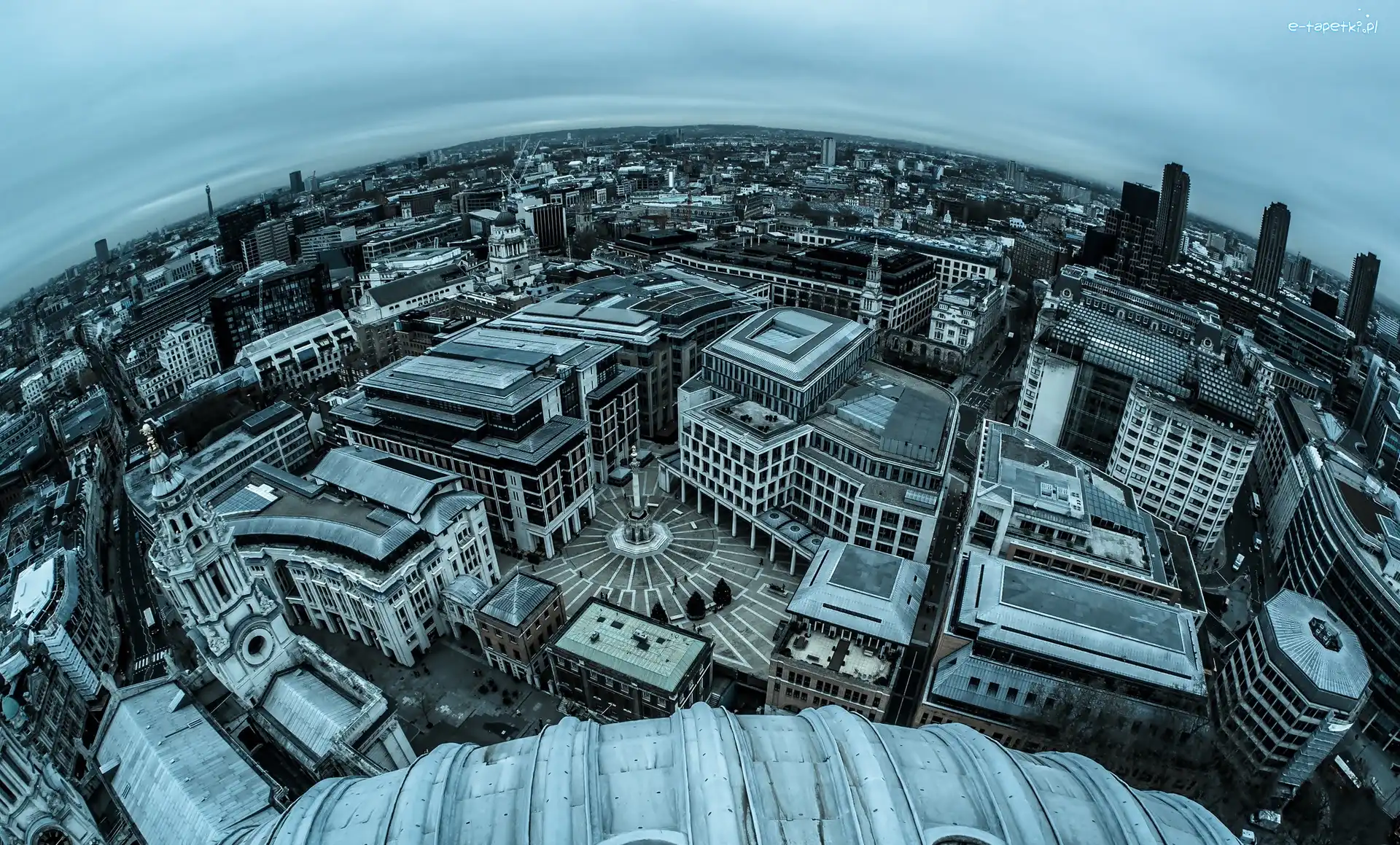 Londyn, Panorama, Domy, Anglia