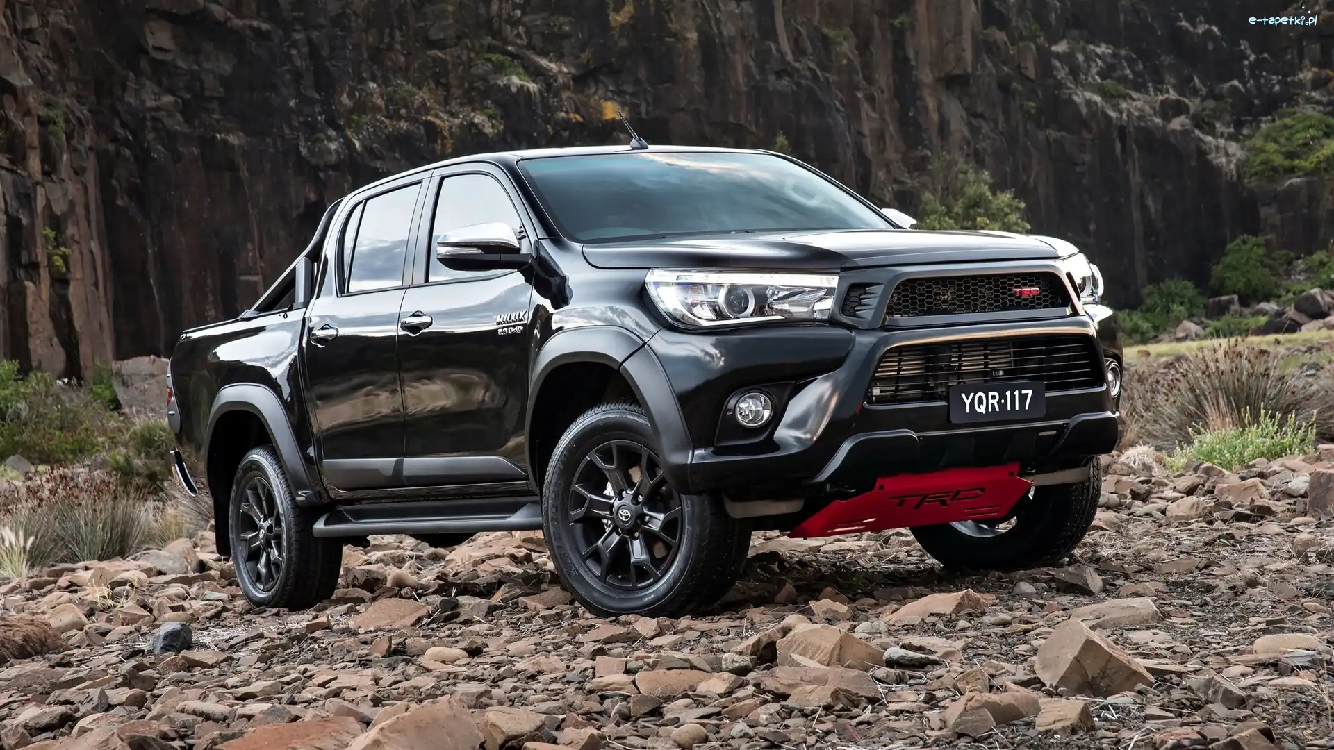Pickup, Toyota Hilux, Czarna