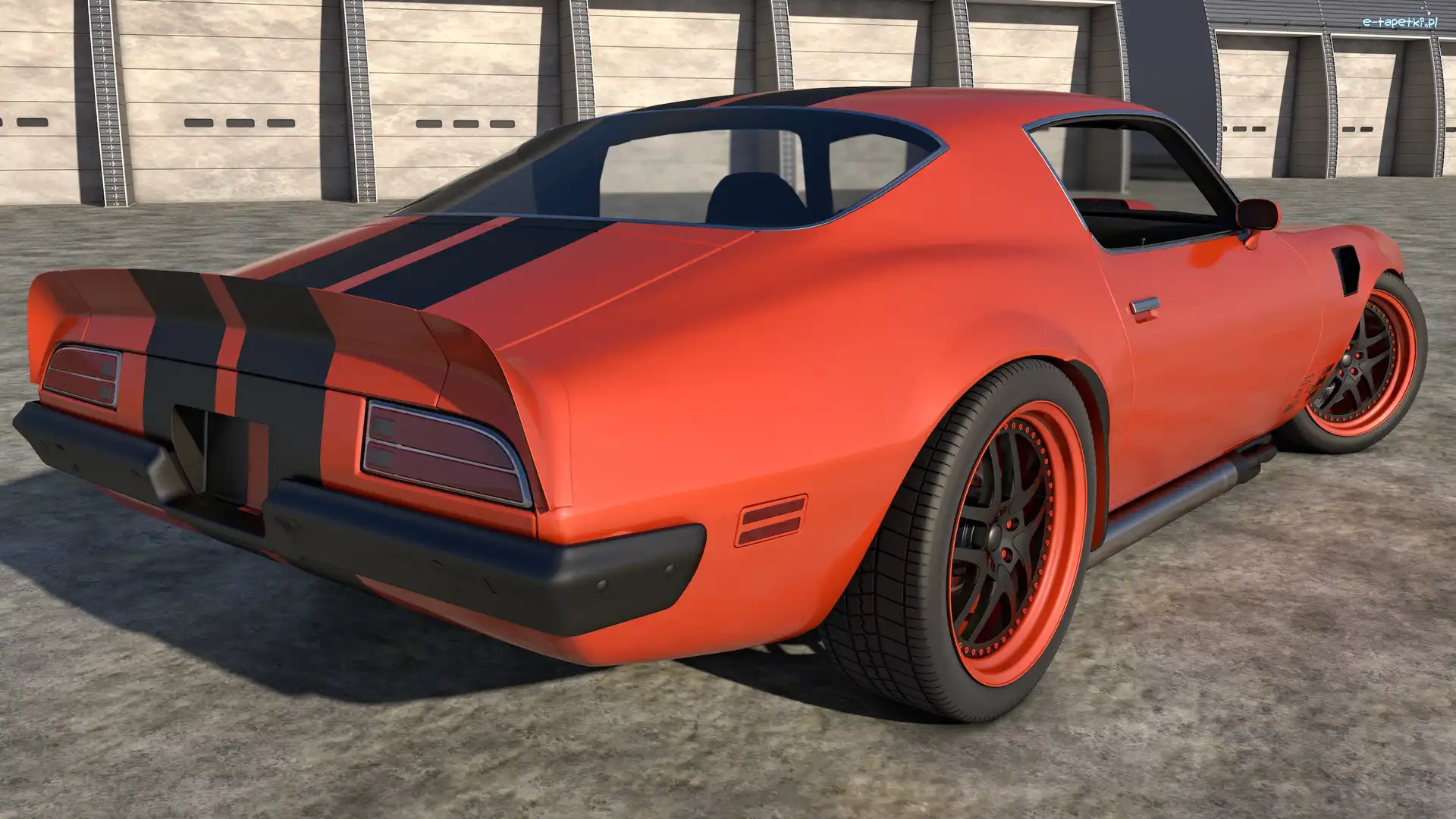 1973, 3D, Tył, Pontiac Trans Am