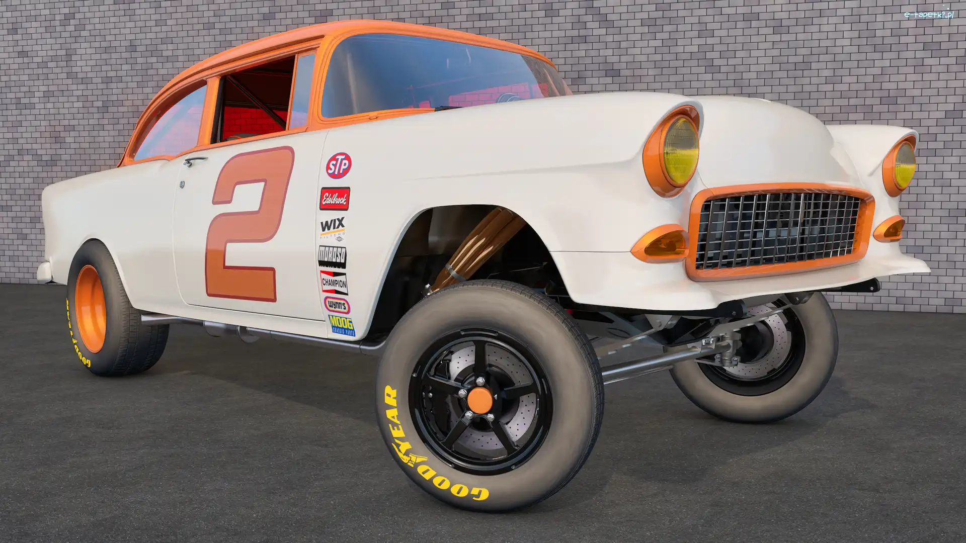 Zabytkowy, 1955, Chevrolet Bel Air Gasser