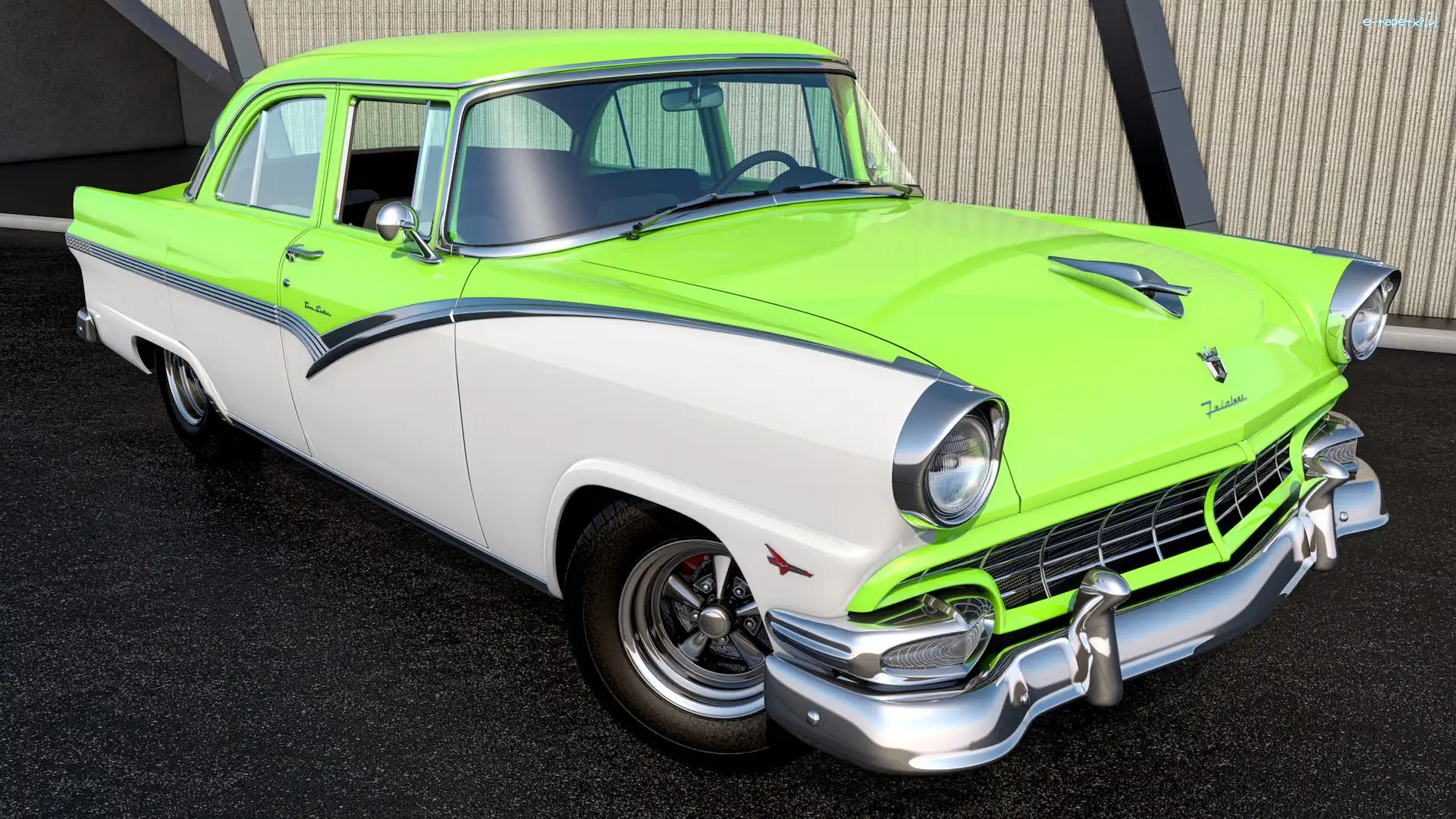 Ford Fairlane Town Sedan, 3D, 1956, Zabytkowy