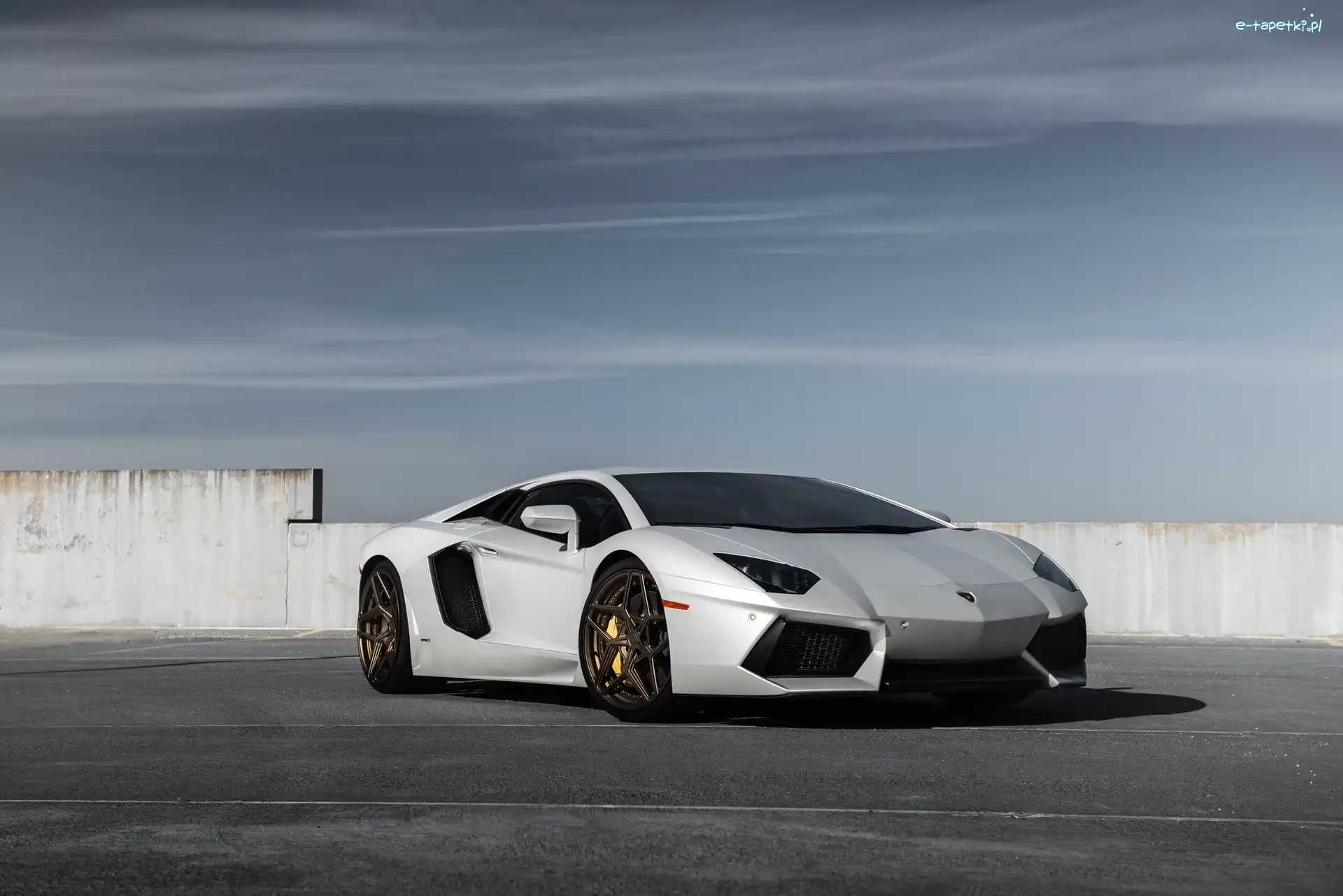 Biały, Lamborghini Aventador