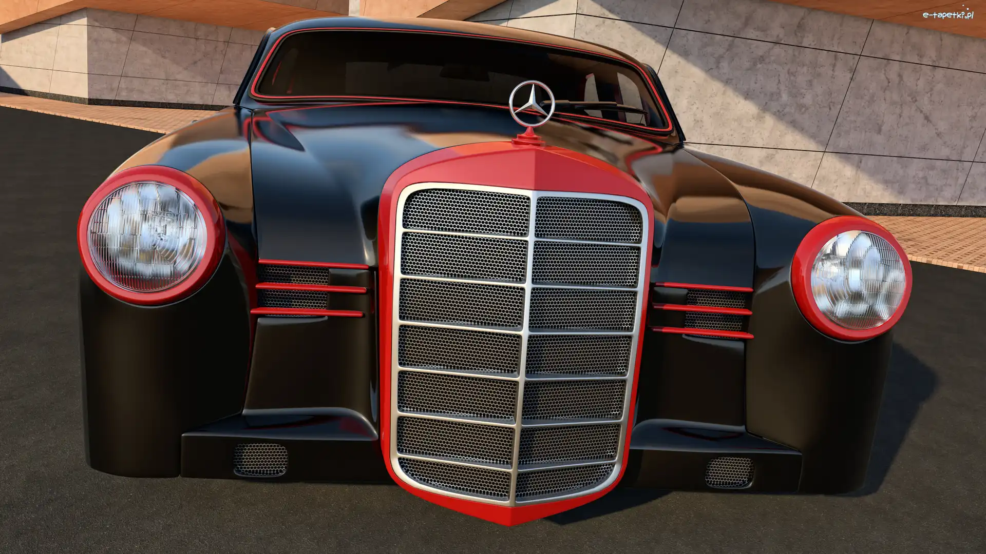 Mercedes Benz 180, 3D, 1953, Zabytkowy