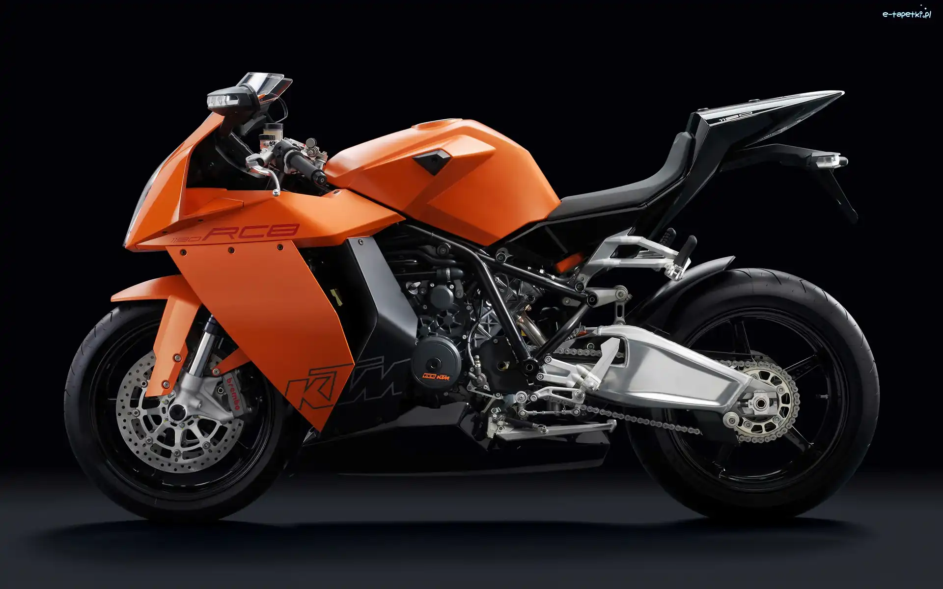 Pomarańczowy, KTM 1190 RC8, Motocykl
