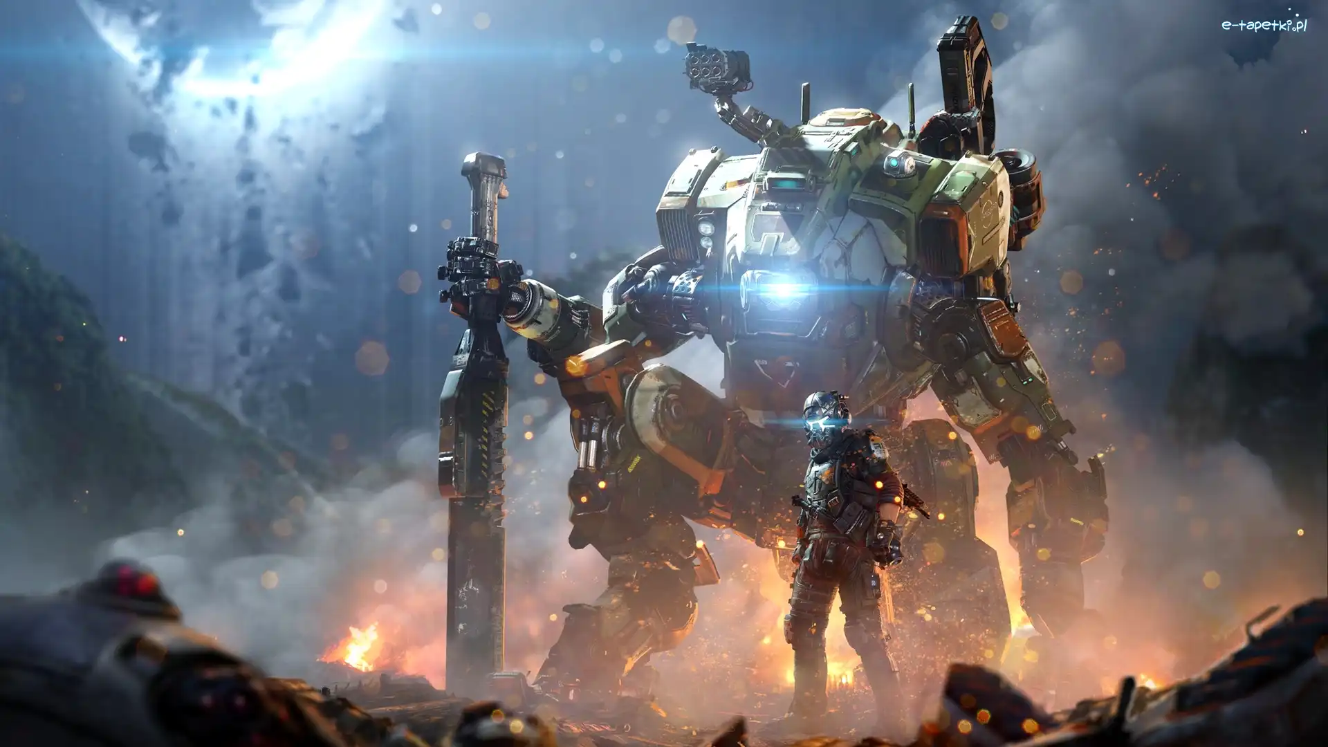 Gra, Robot, Titanfall, Żołnierz, Mech Tytan