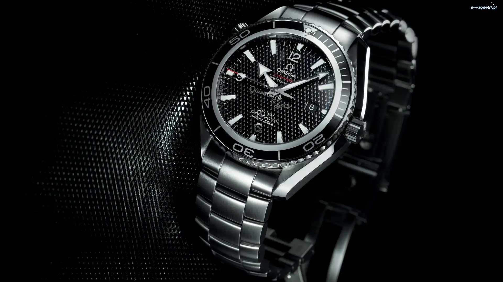 Omega Seamaster Planet Ocean Co-axial 600m, Czarna tarcza, Edycja limitowana Quantum of Solace, Zegarek