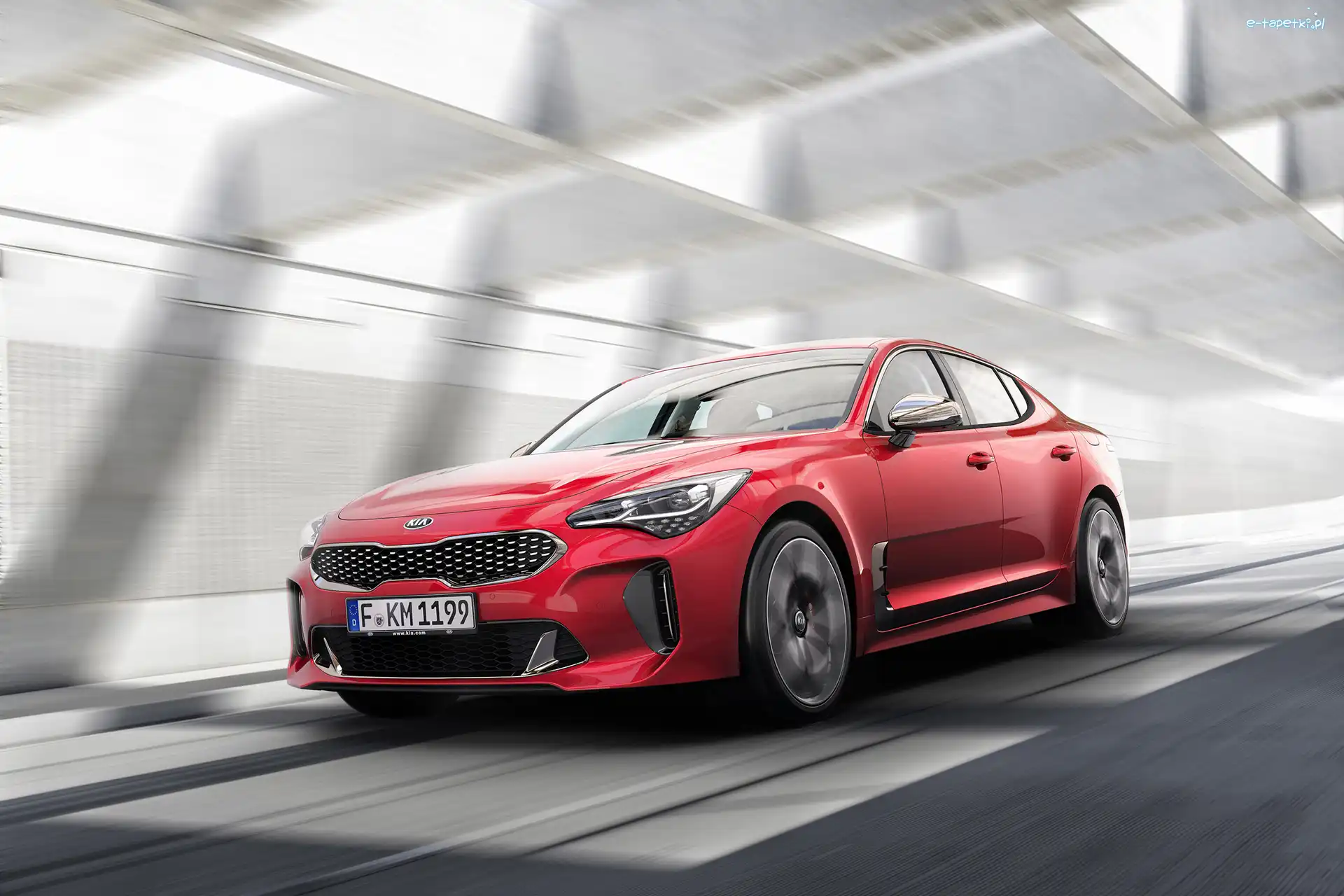2018, Kia Stinger GT, Czerwona