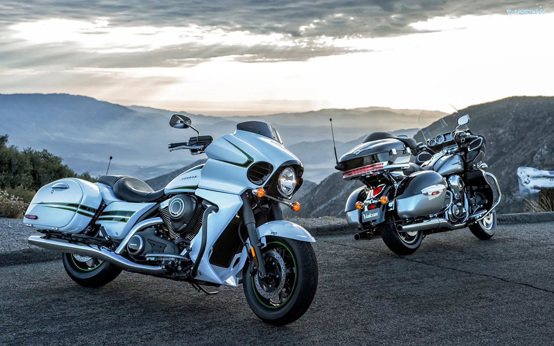 Kawasaki Vulcan 1700 Voyager, Kawasaki Vulcan 1700 Vaquero, 2016, 2009, Motocykle, Dwa
