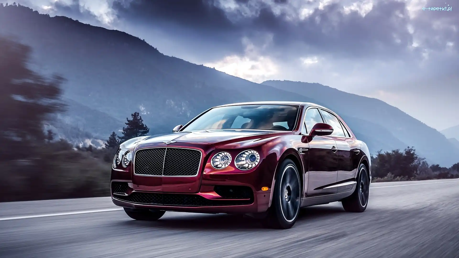 Limuzyna, Bentley Continental Flying Spur, Czerwony