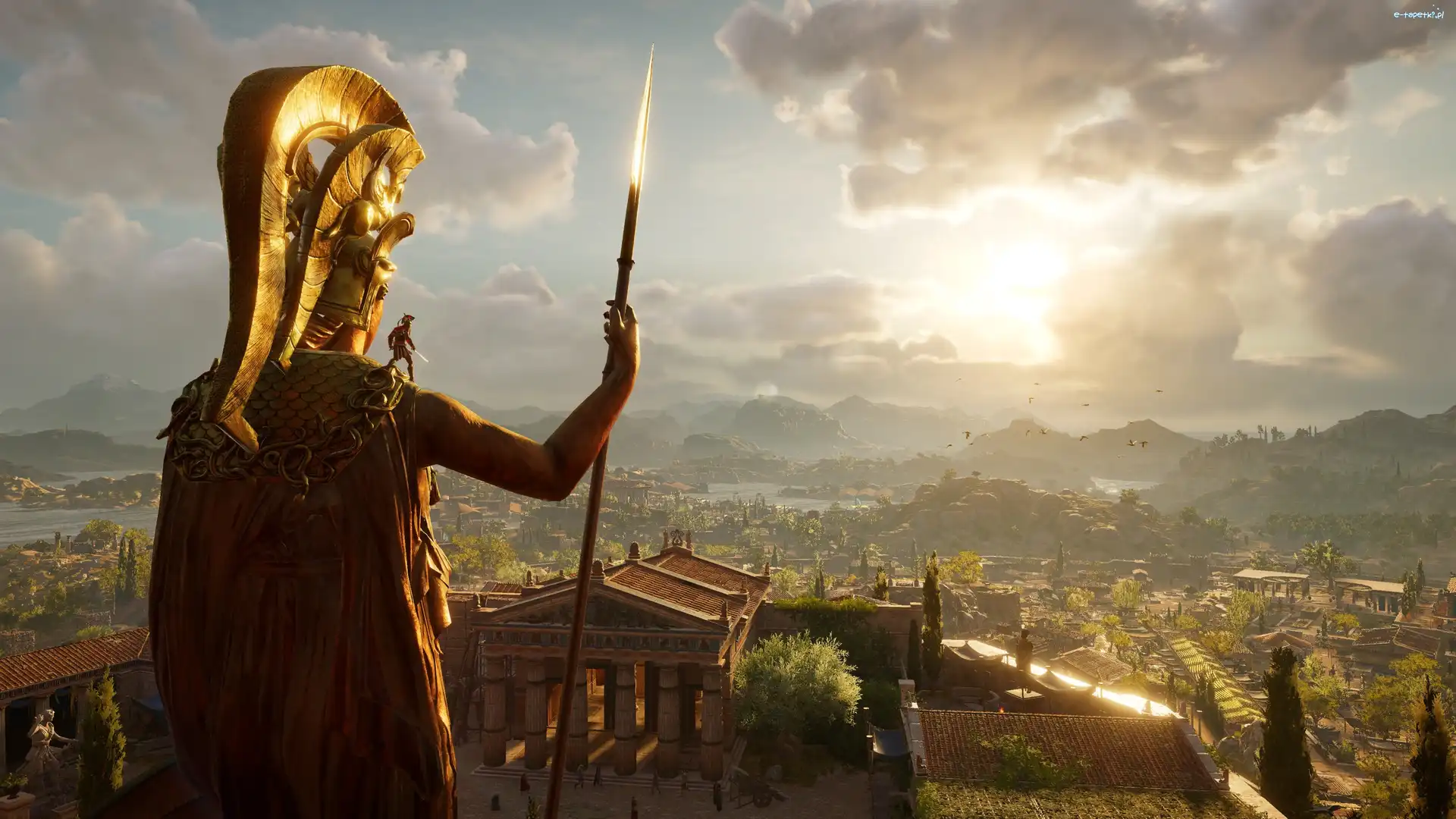 Gra, Posąg, Assassins Creed Odyssey, Grecja, Atena