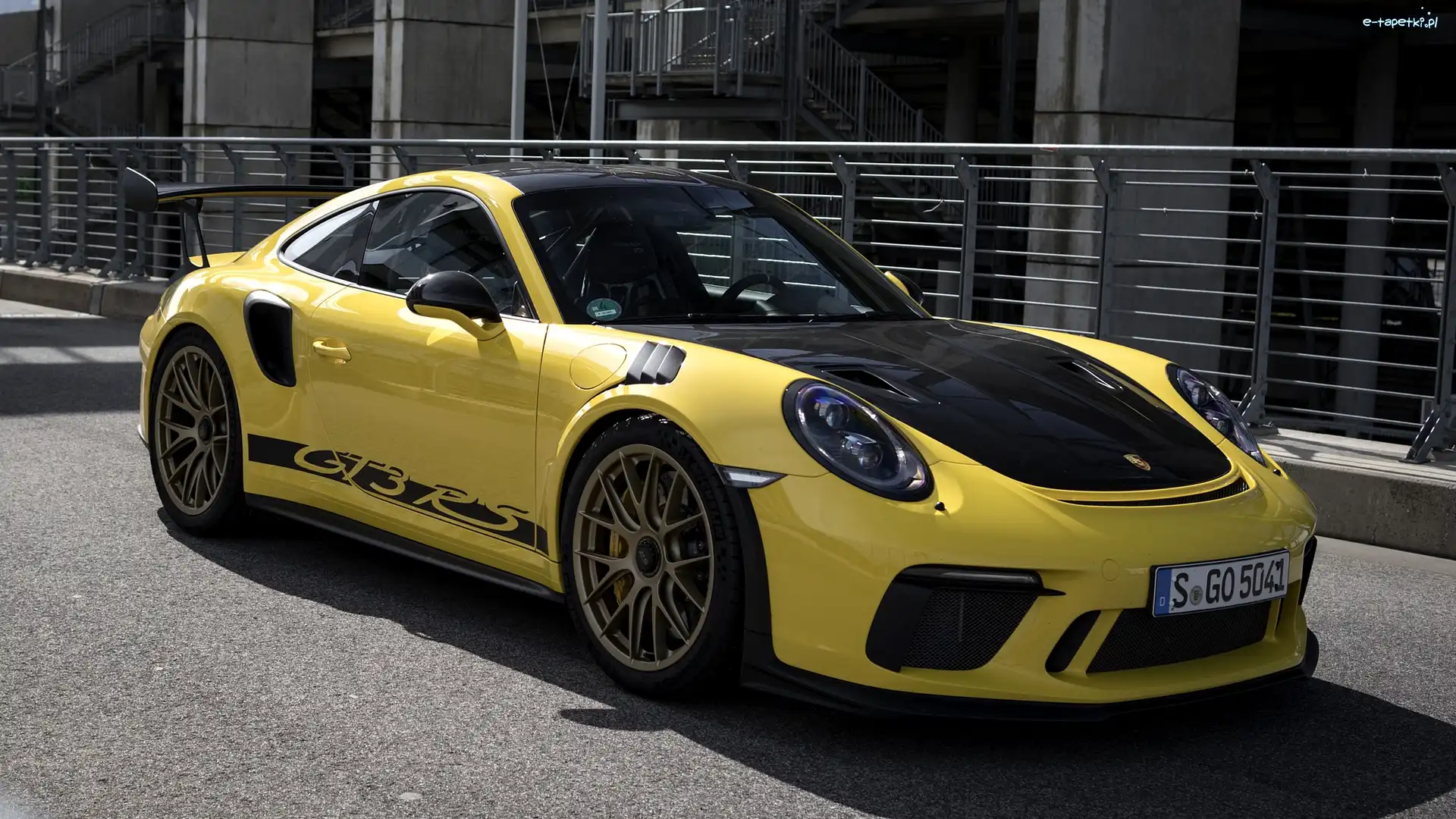 Żółte, GT3, Porsche, 2019, RS