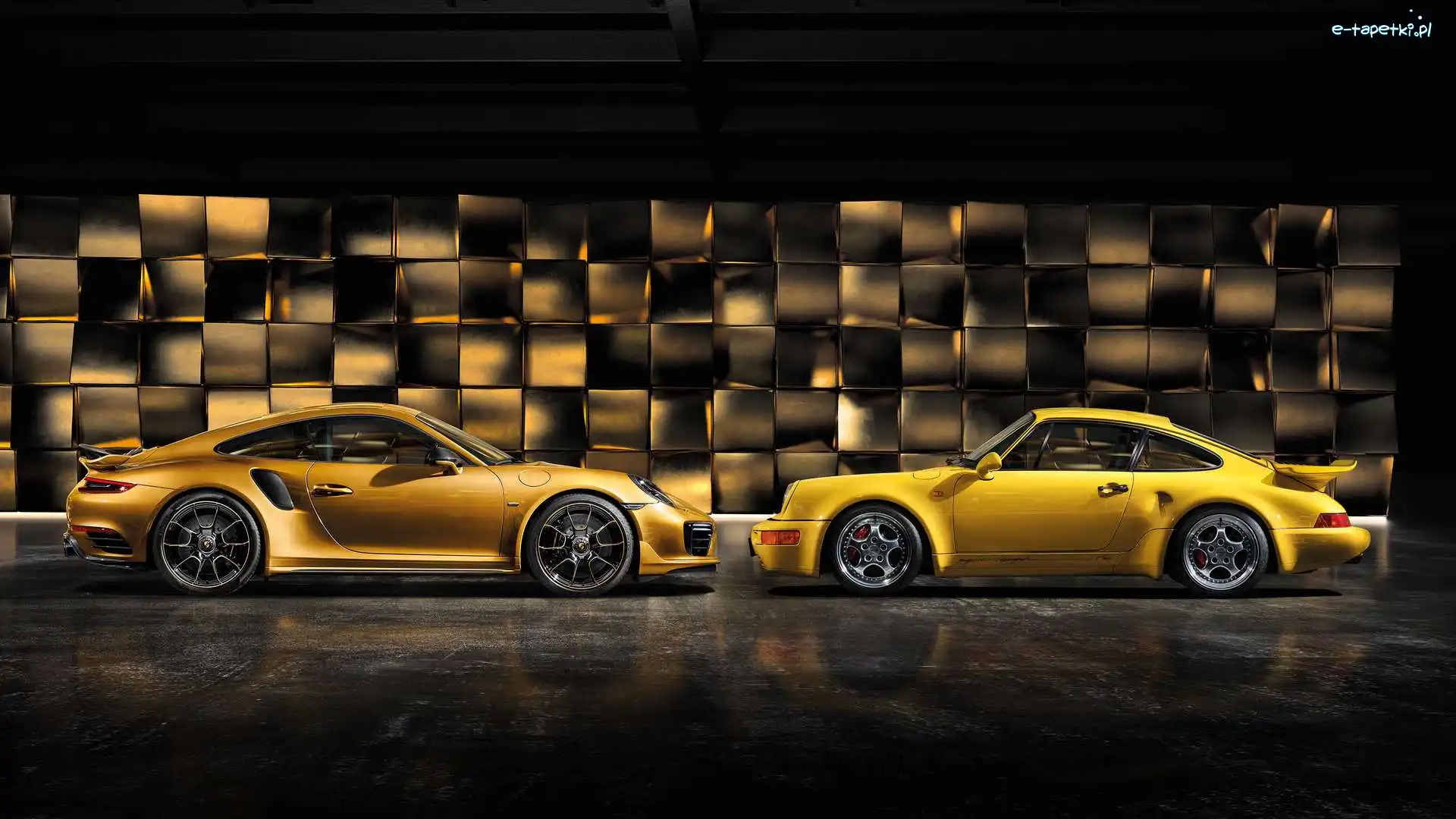 Samochody, Porsche 911 Carrera RS, Porsche 911 Turbo S Exclusive Series, Dwa
