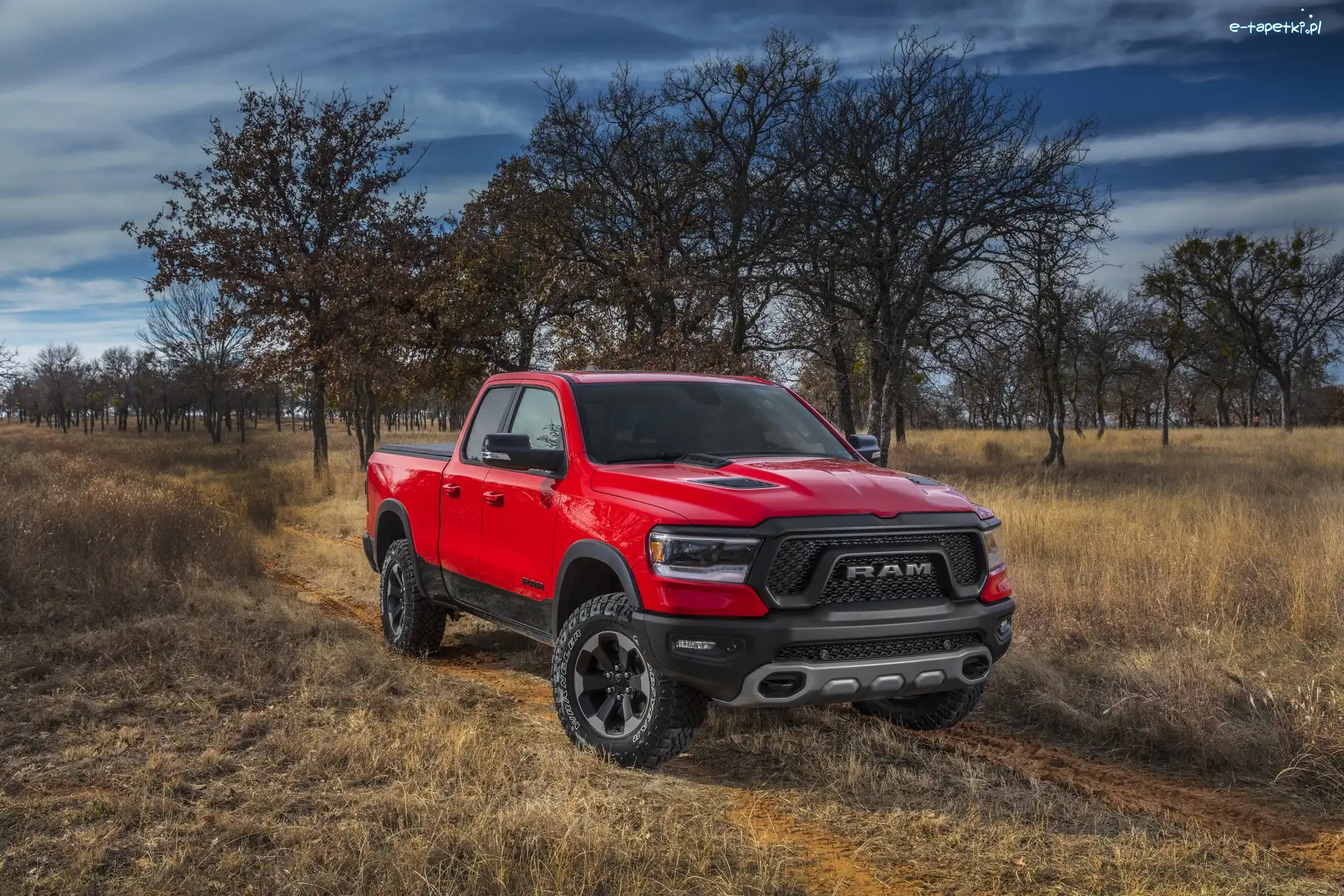 Pickup, Dodge Ram 1500 Rebel, Czerwony