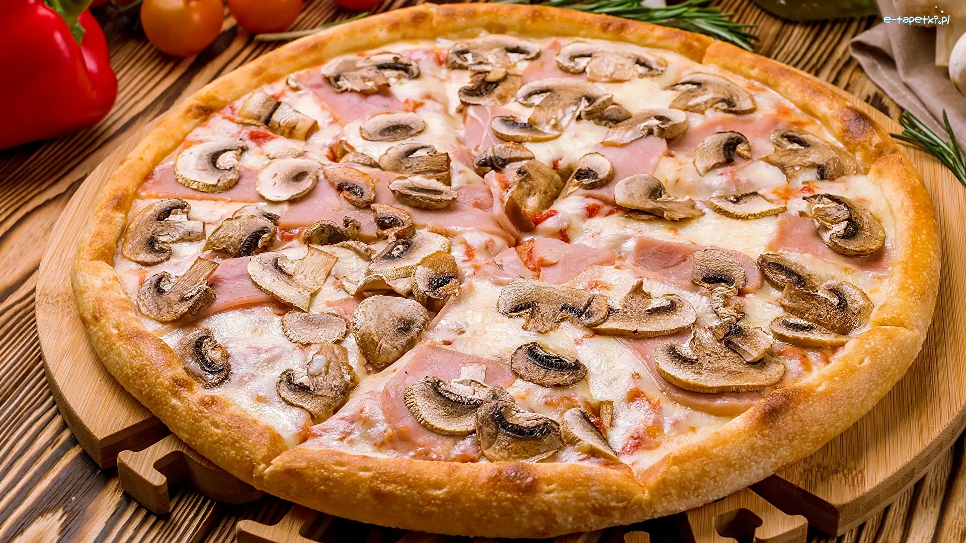 Ser, Szynka, Pieczarki, Pizza