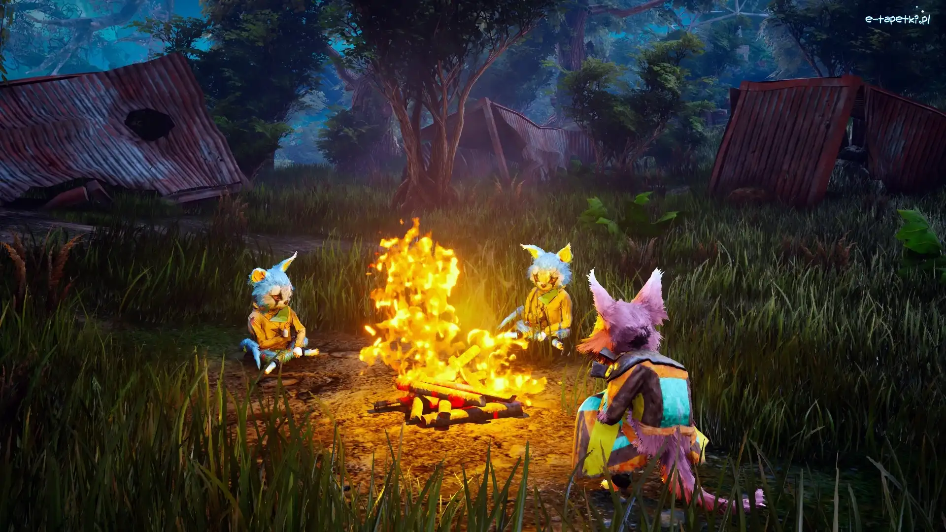 Ognisko, Biomutant, Gra