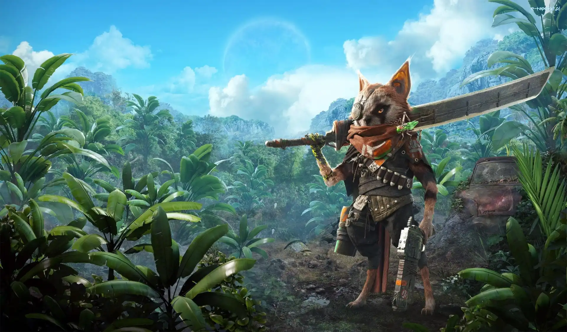 Biomutant, Miecz, Kot, Gra
