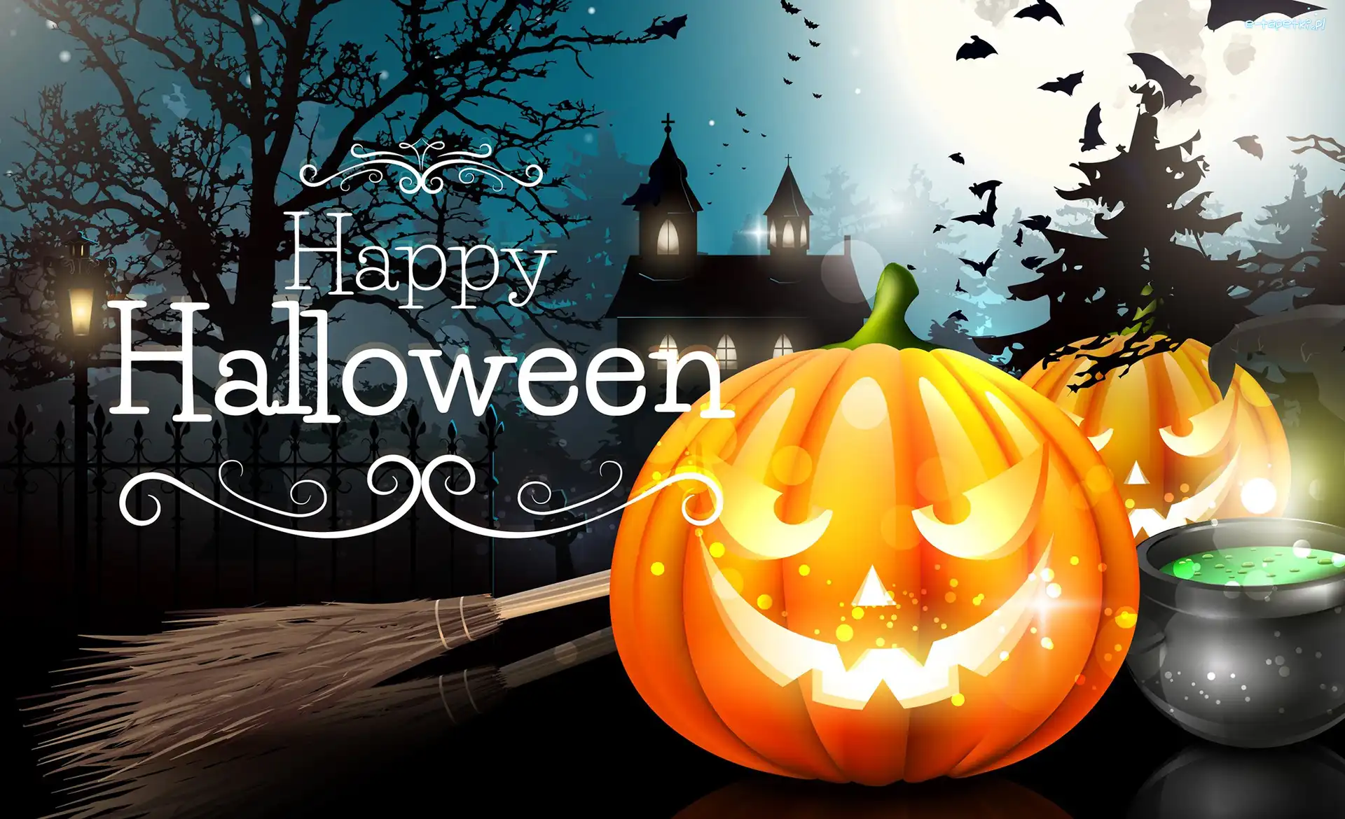 Dynia, Noc, Zamek, Halloween