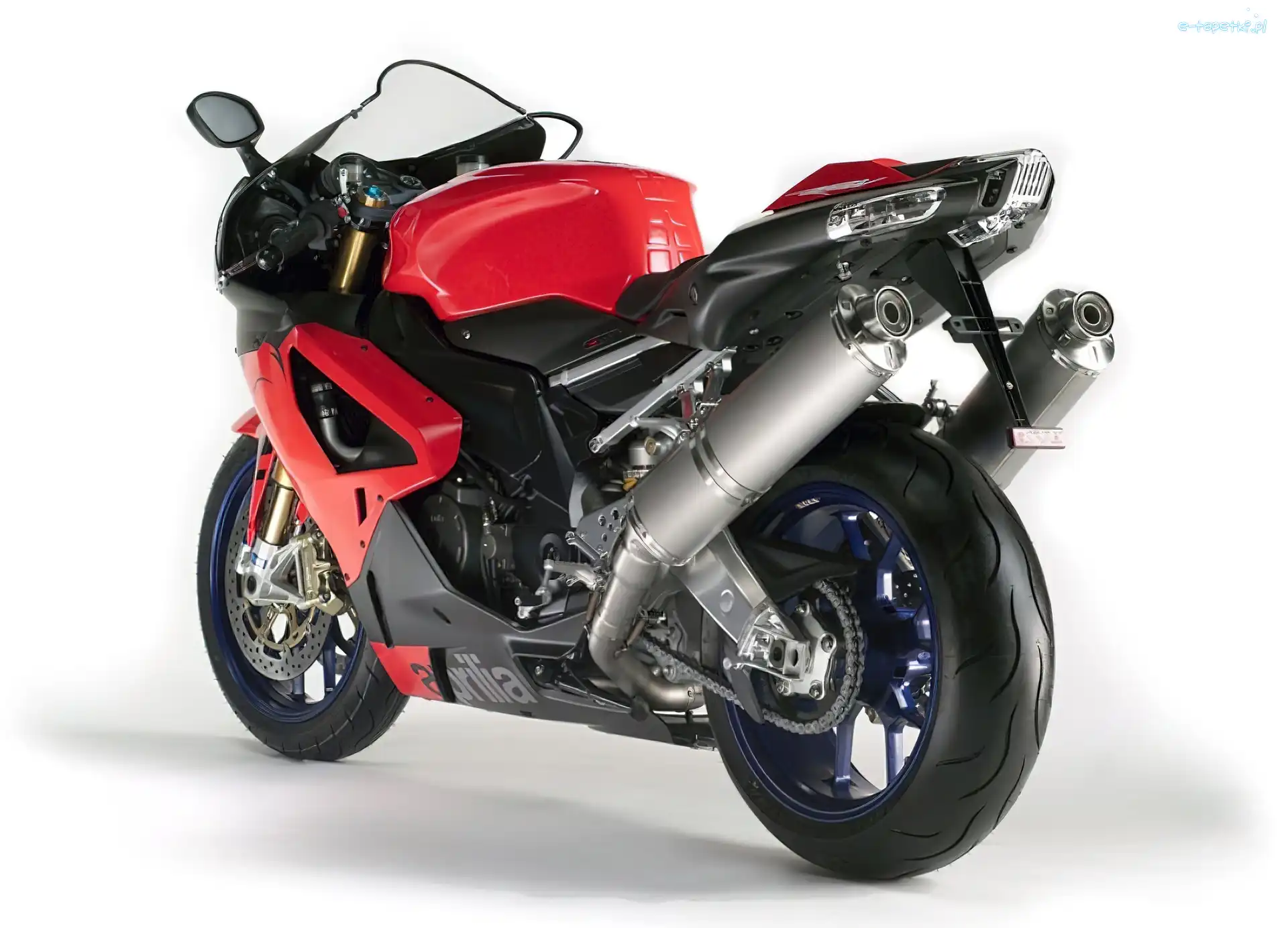 Ścigacz, FACTORY, Wydech, Rury, Sportowe, Tor, Dwie, Aprilia RSV 1000 R