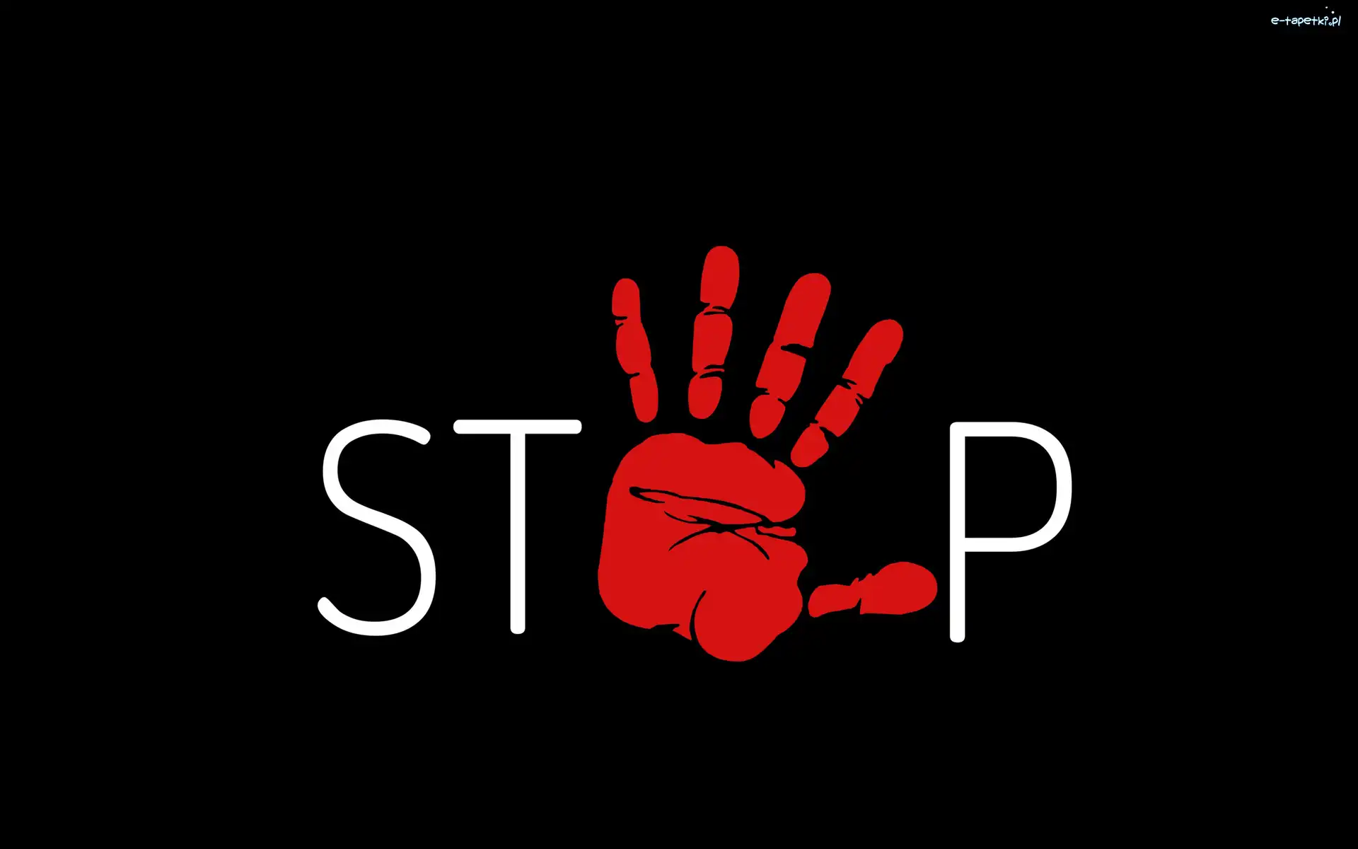 Napis, Odcisk, Stop, Dłoń, Ręki