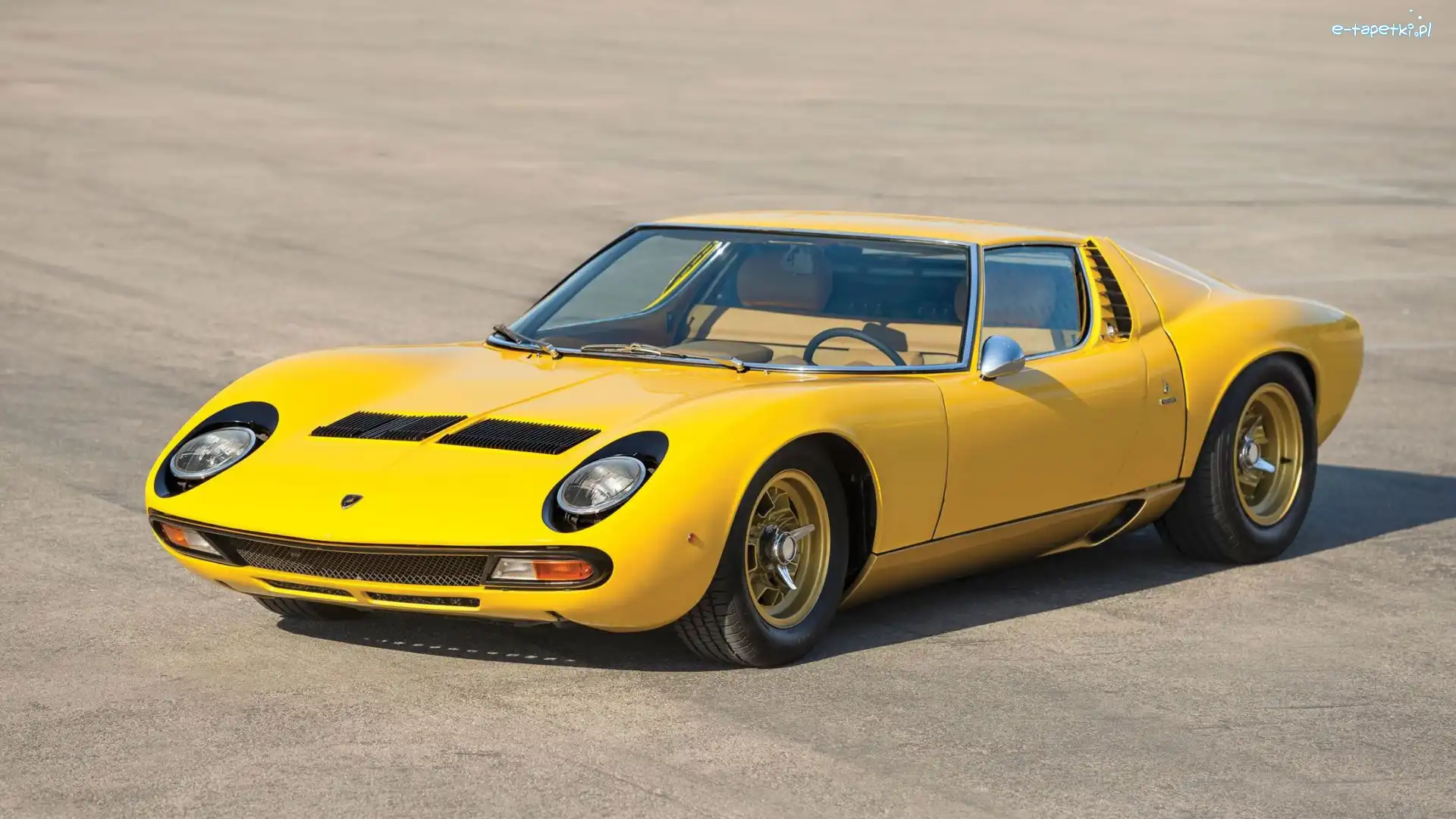 Zabytkowe, 1971, Lamborghini Miura P400 SV, Żółte