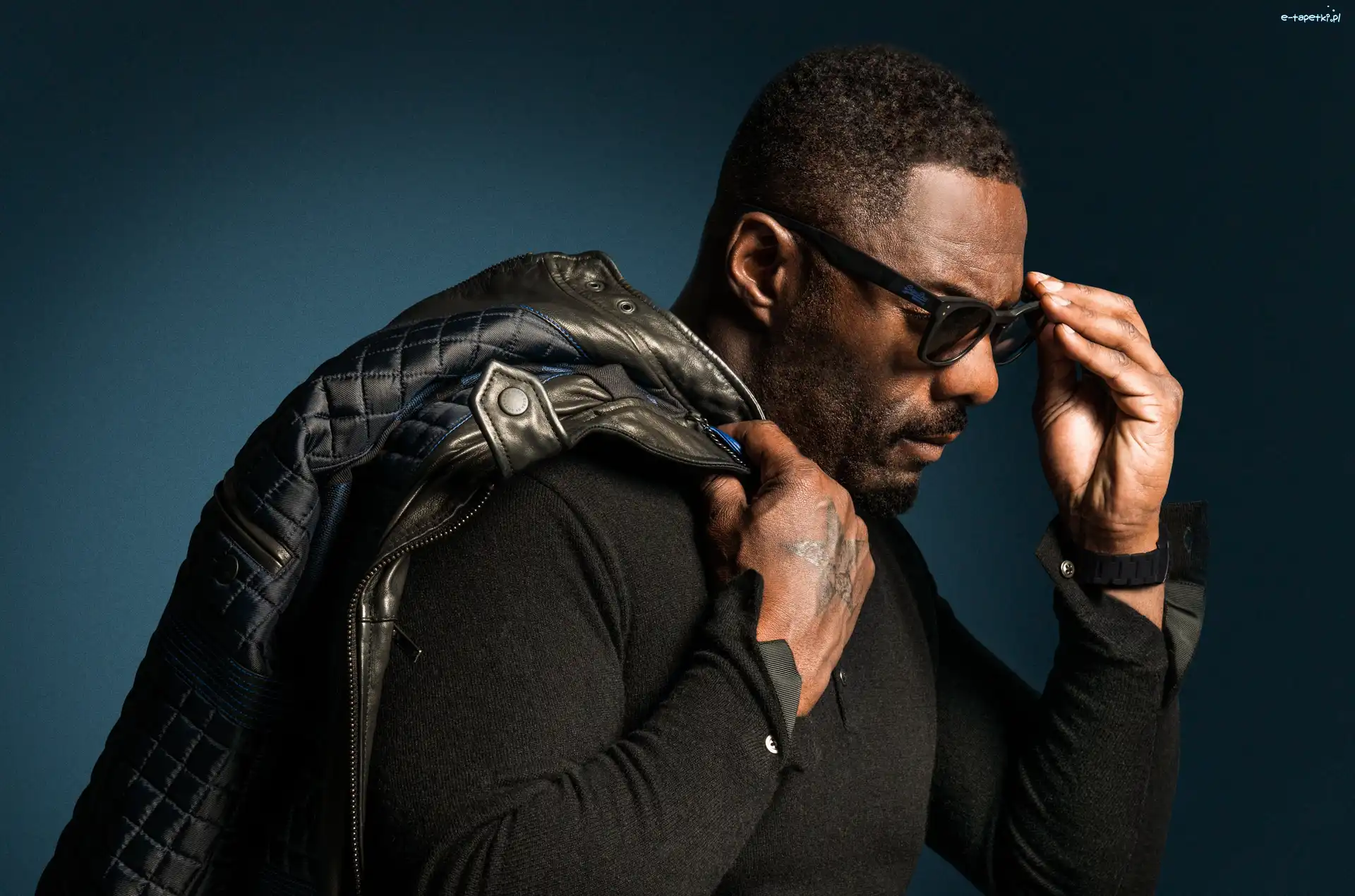 Mężczyzna, Idris Elba, Aktor, Kurtka, Okulary