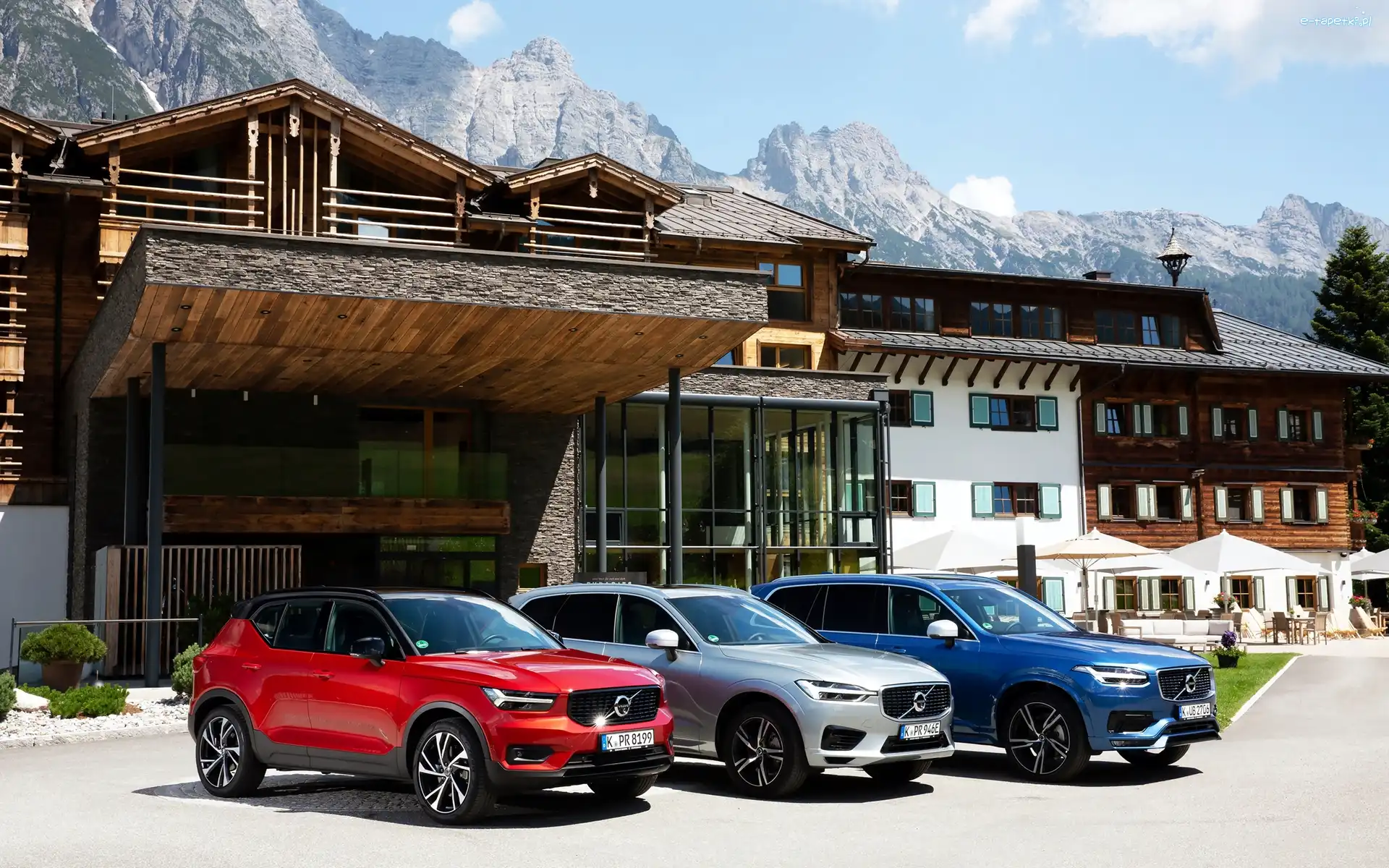 Góry, XC40, XC 60, Samochody, Trzy, Dom, XC90
