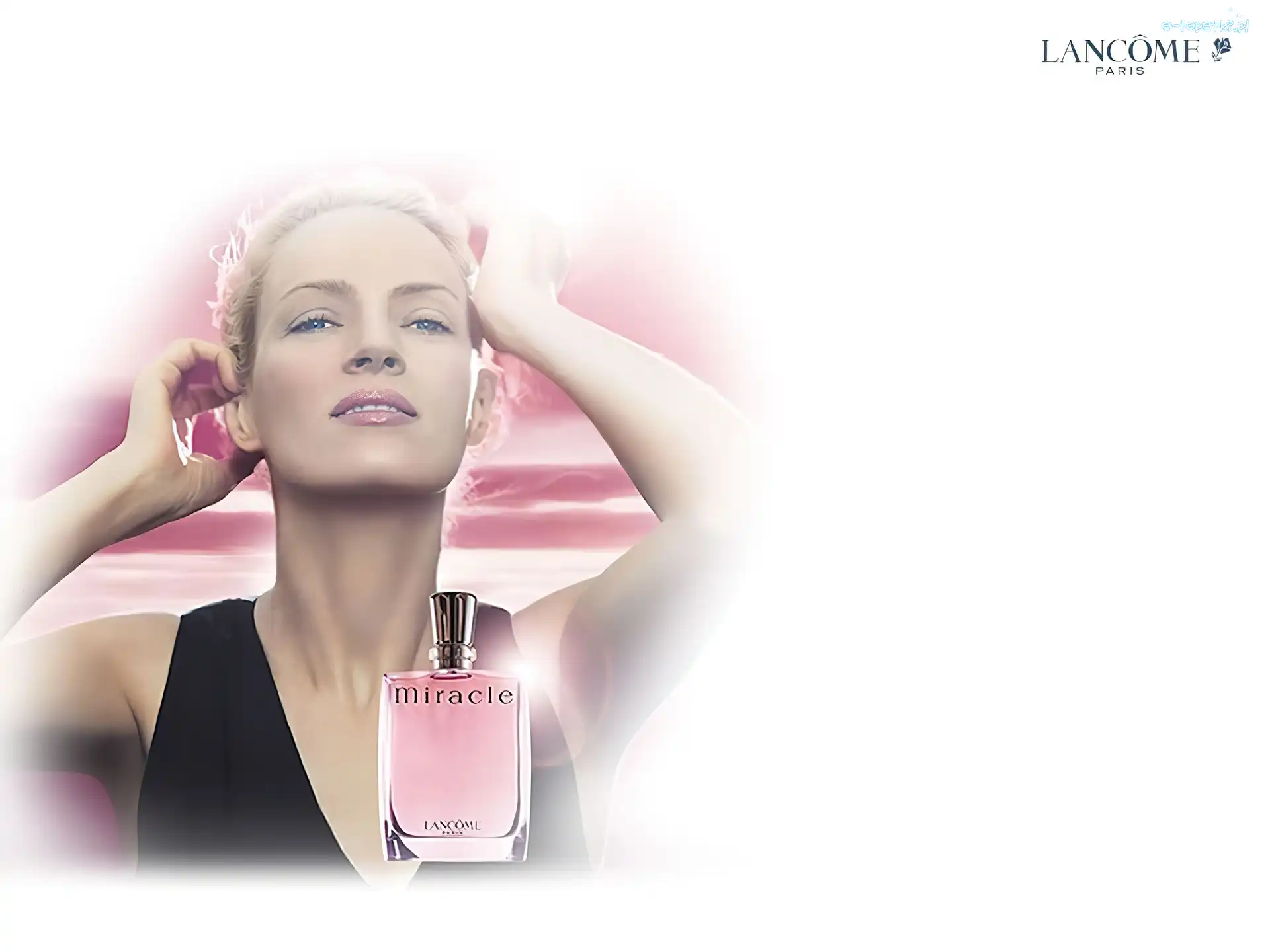kobieta, perfumy, flakon, Lancome