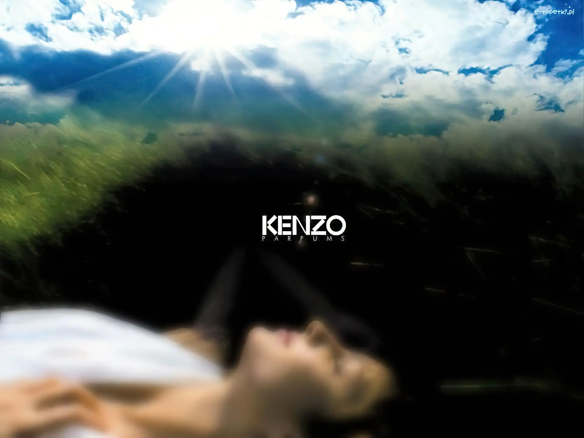 kobieta, natura, pejzaż, Kenzo